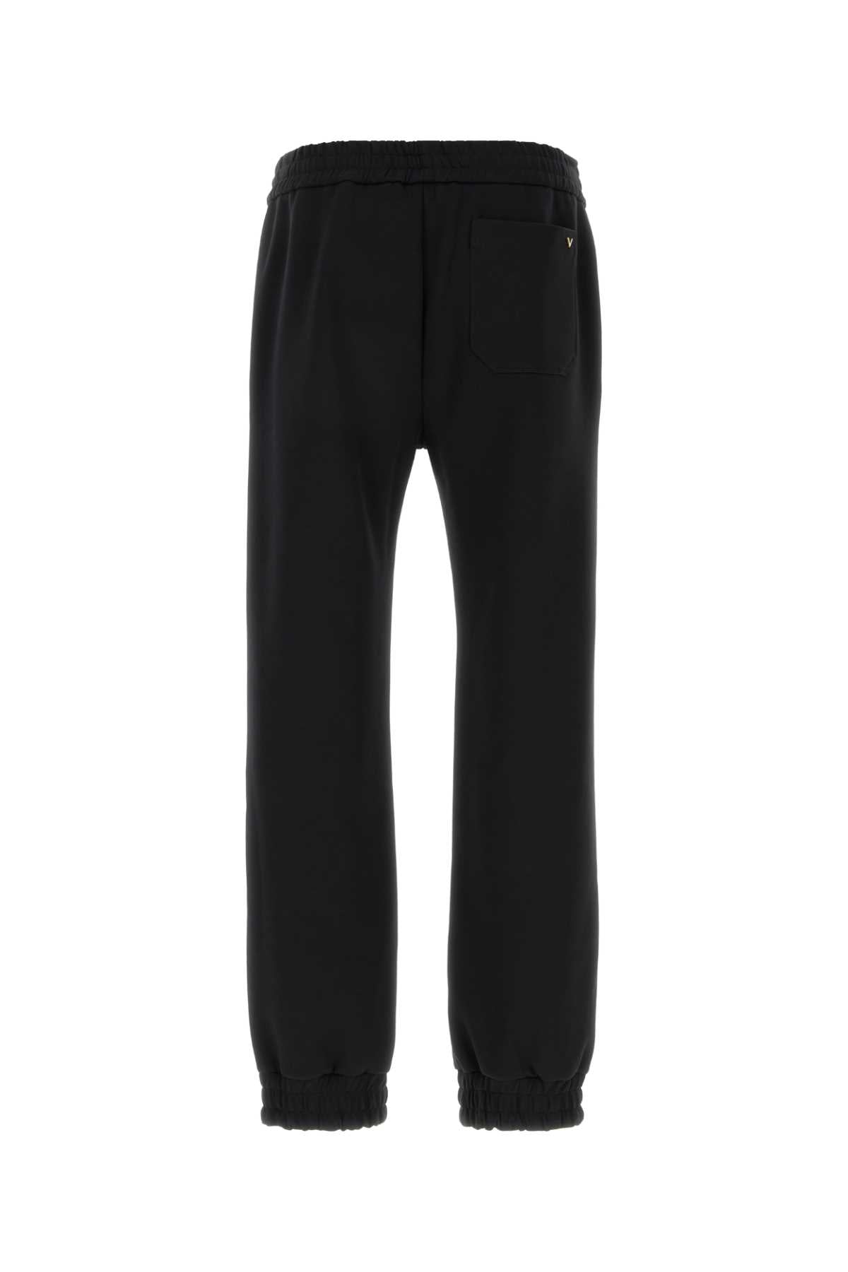 Valentino Garavani Men Black Jersey Joggers VALENTINO GARAVANI