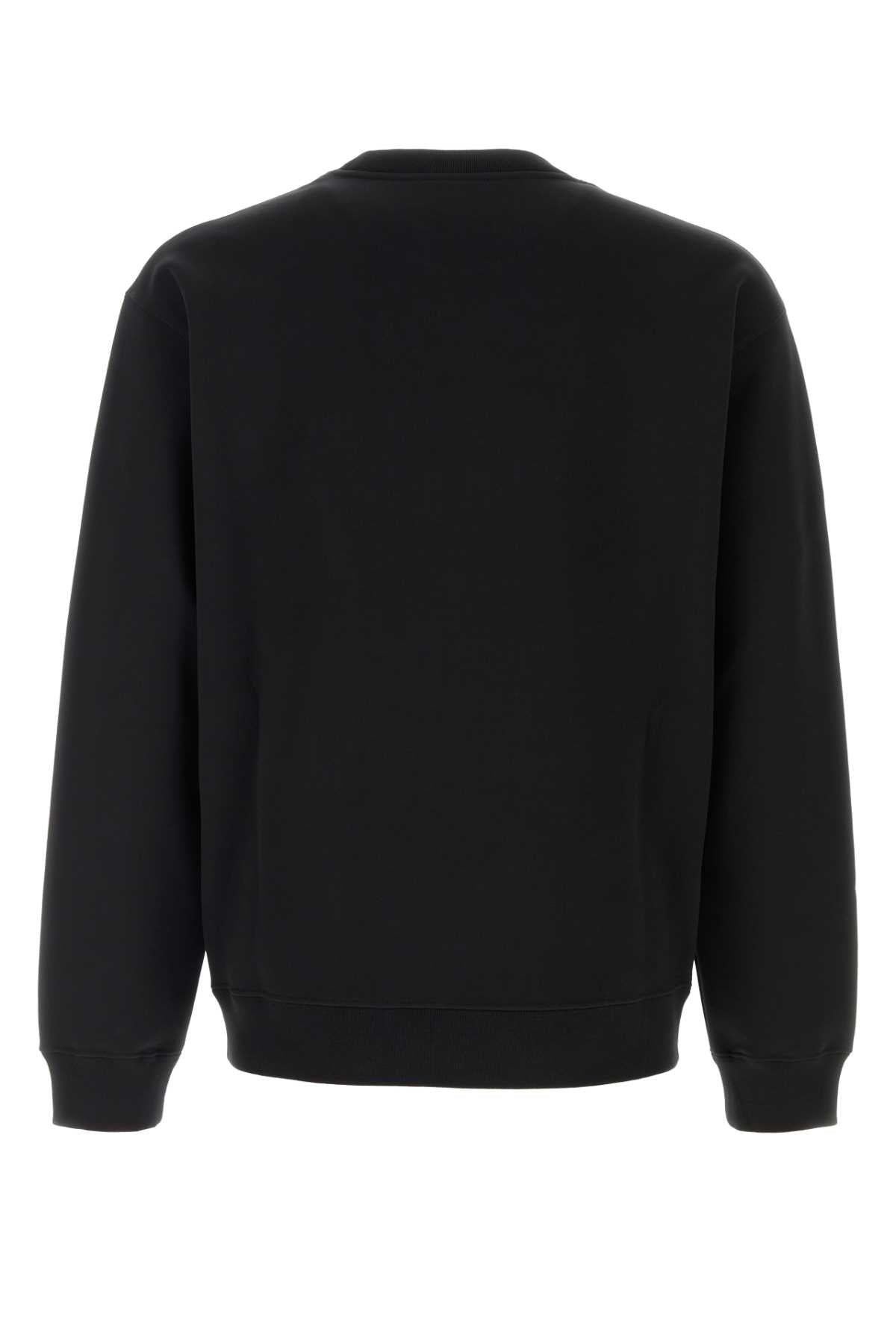 Valentino Garavani Men Black Cotton Sweatshirt VALENTINO GARAVANI