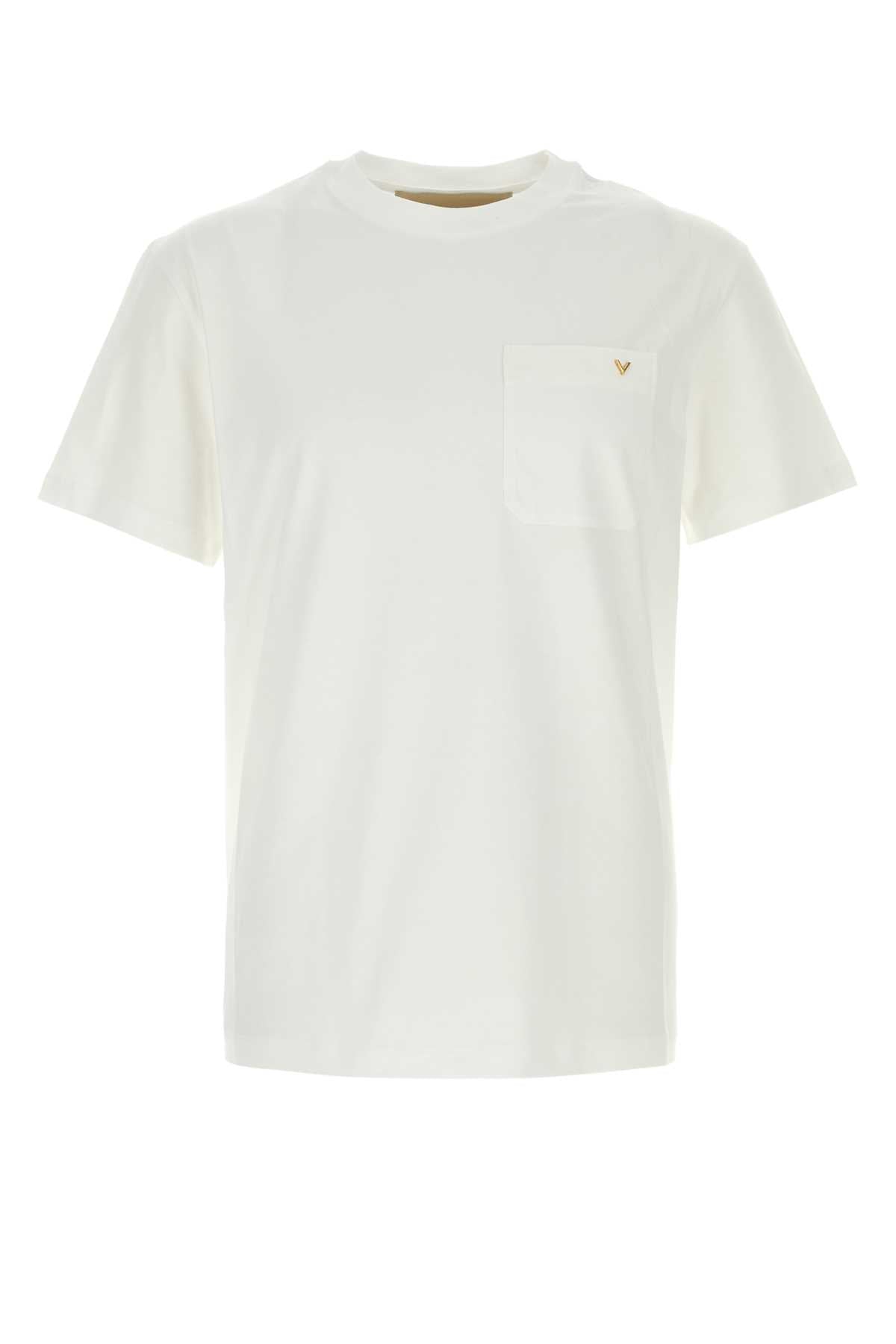 Valentino Garavani Men White Cotton T-Shirt VALENTINO GARAVANI