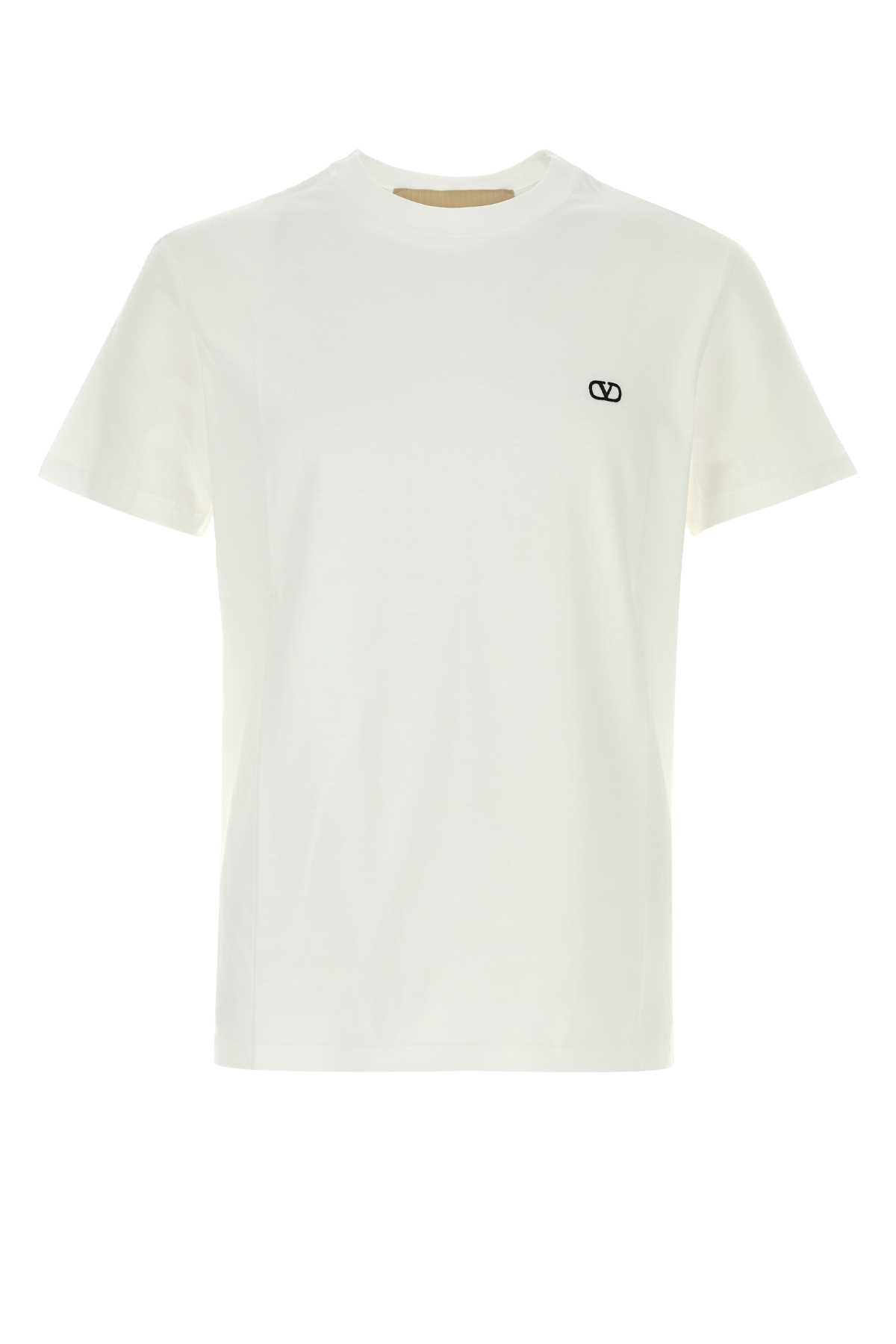 Valentino Garavani Men White Cotton T-Shirt VALENTINO GARAVANI