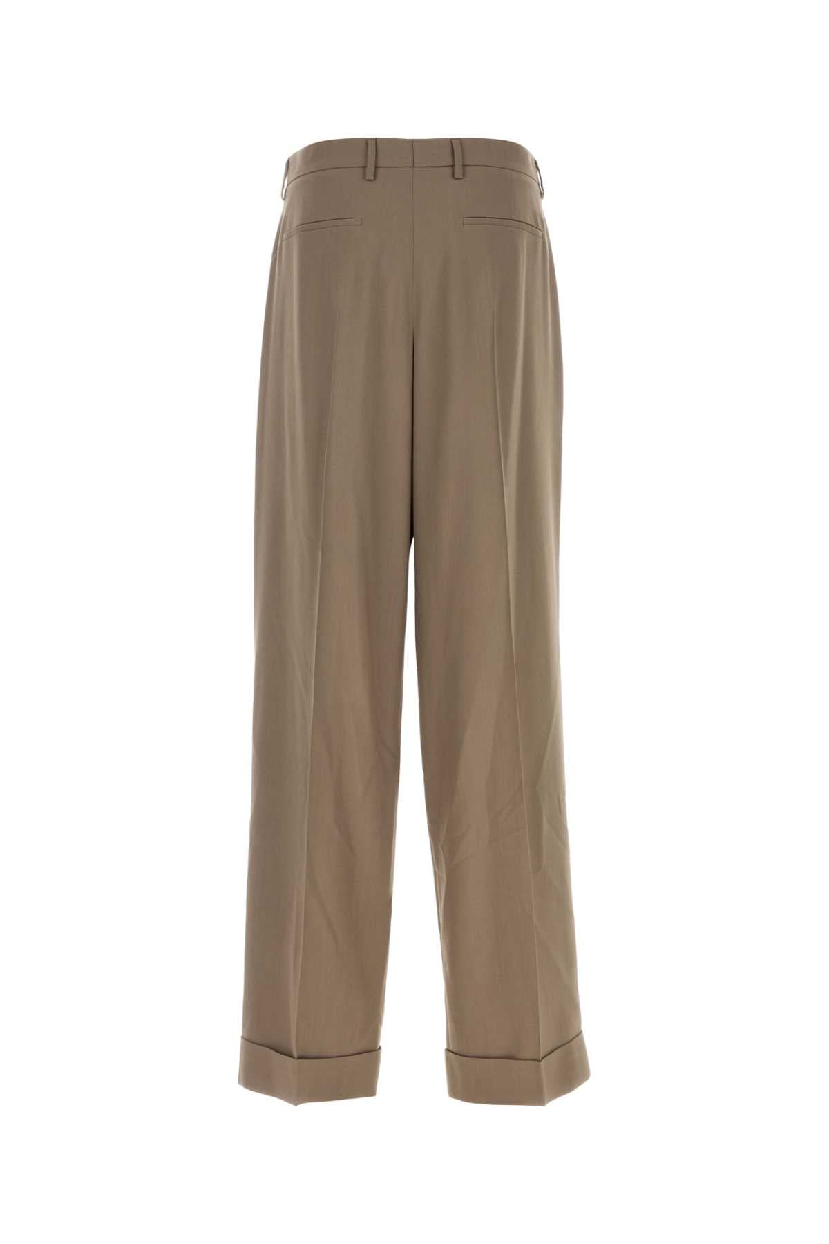 Valentino Garavani Men Cappuccino Wool Pant VALENTINO GARAVANI