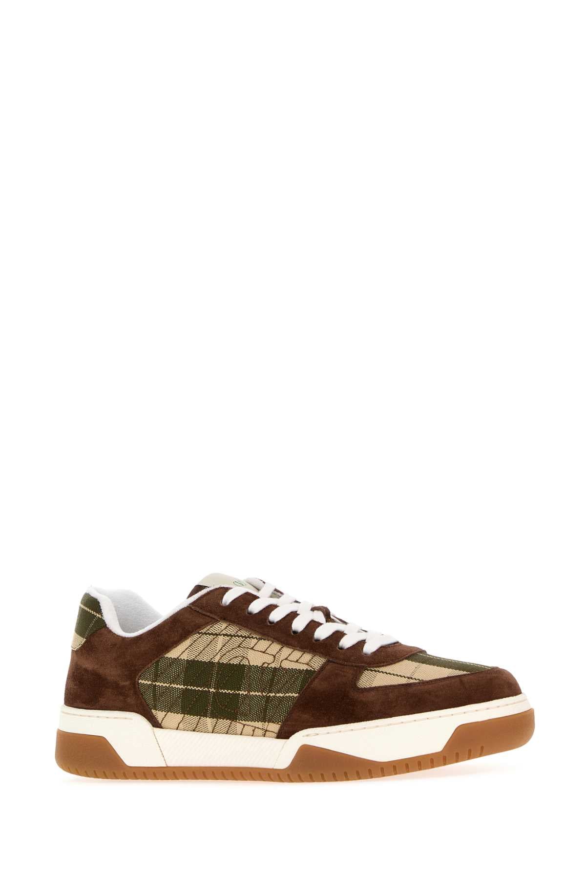 Valentino Garavani Men Multicolor Fabric And Suede Sparry Sneakers VALENTINO GARAVANI