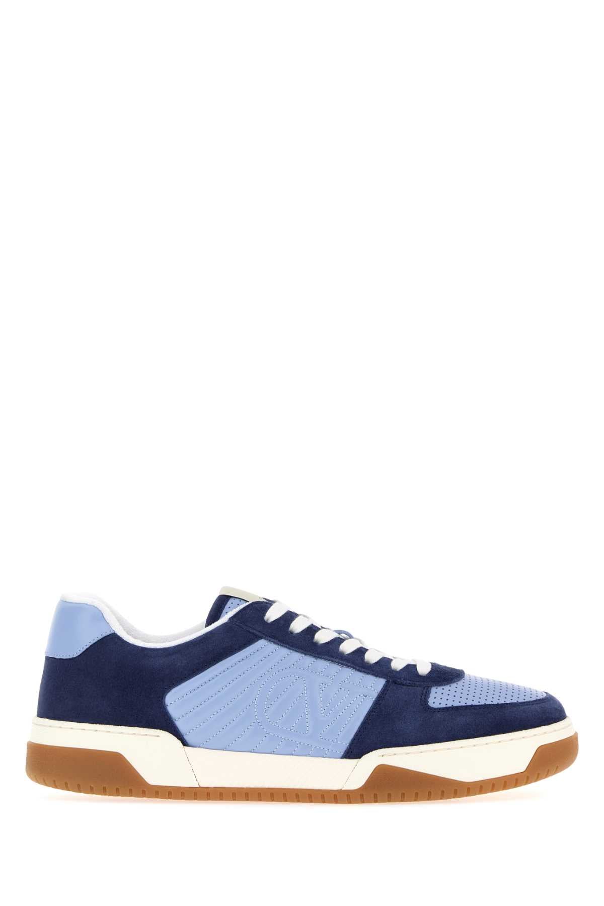 Valentino Garavani Men Two-Tone Leather And Suede Sparry Sneakers VALENTINO GARAVANI