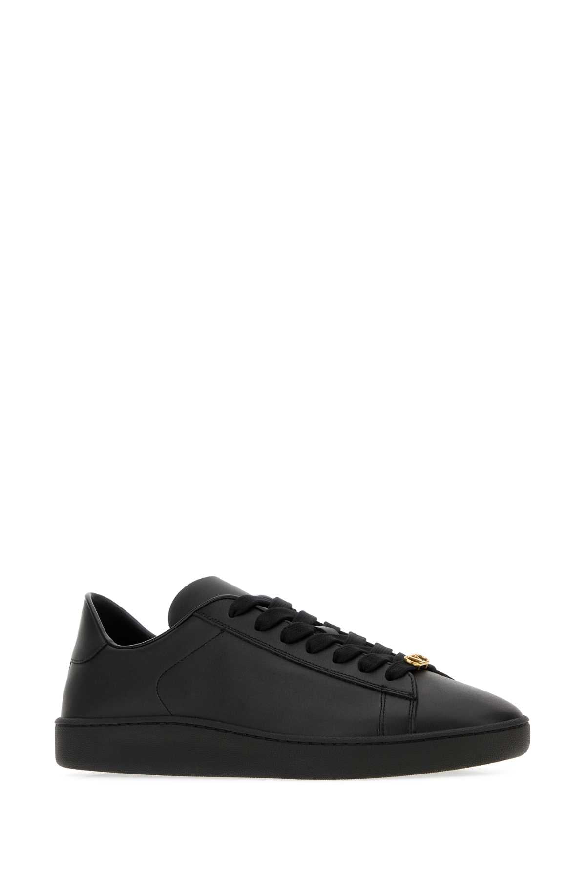 Valentino Garavani Men Black Leather Royco Sneakers VALENTINO GARAVANI