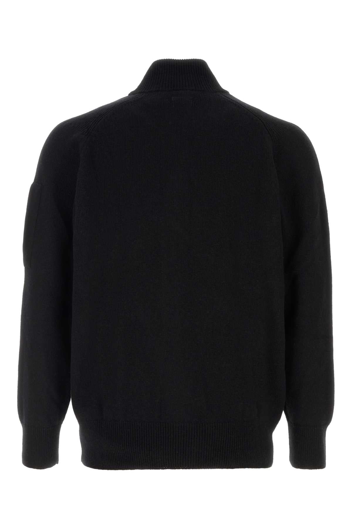 C.P. Company Men Black Wool Blend Cardigan C.P. COMPANY
