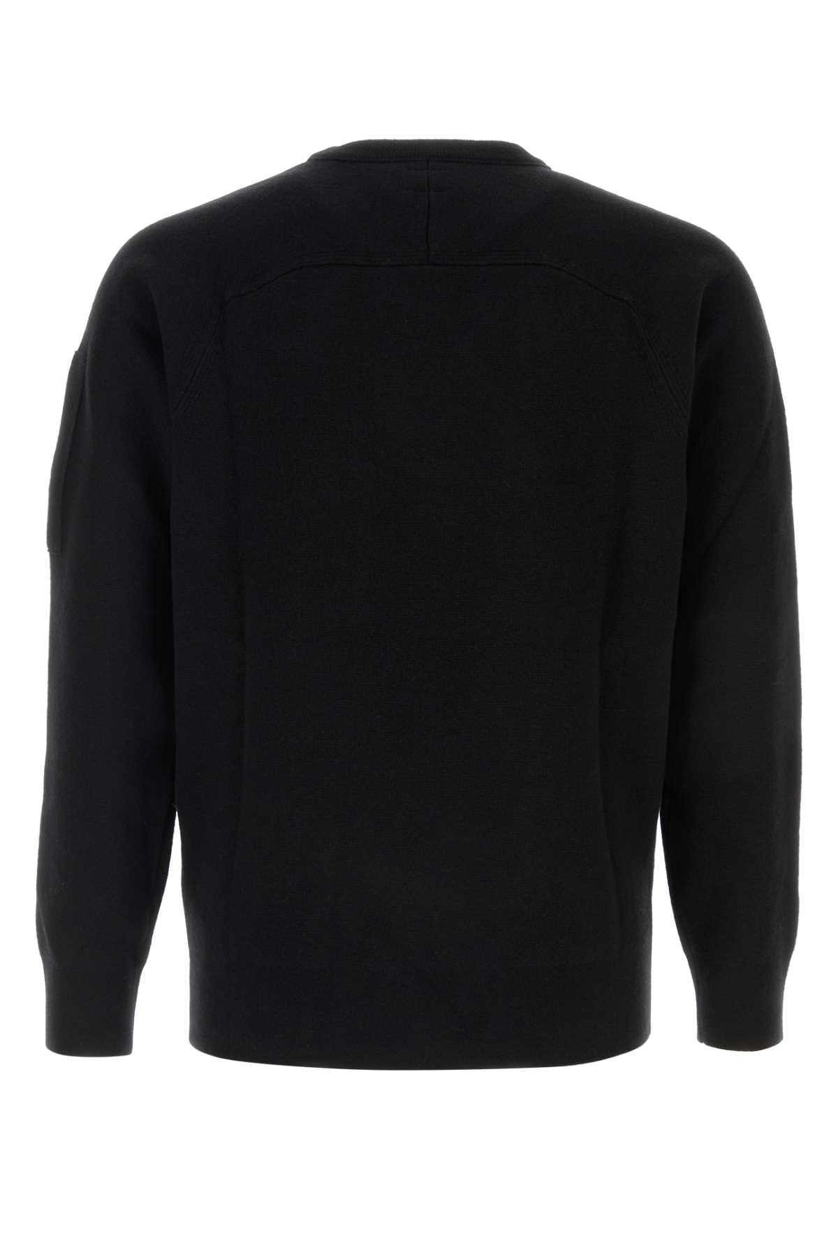 C.P. Company Men Black Wool Blend Sweater C.P. COMPANY