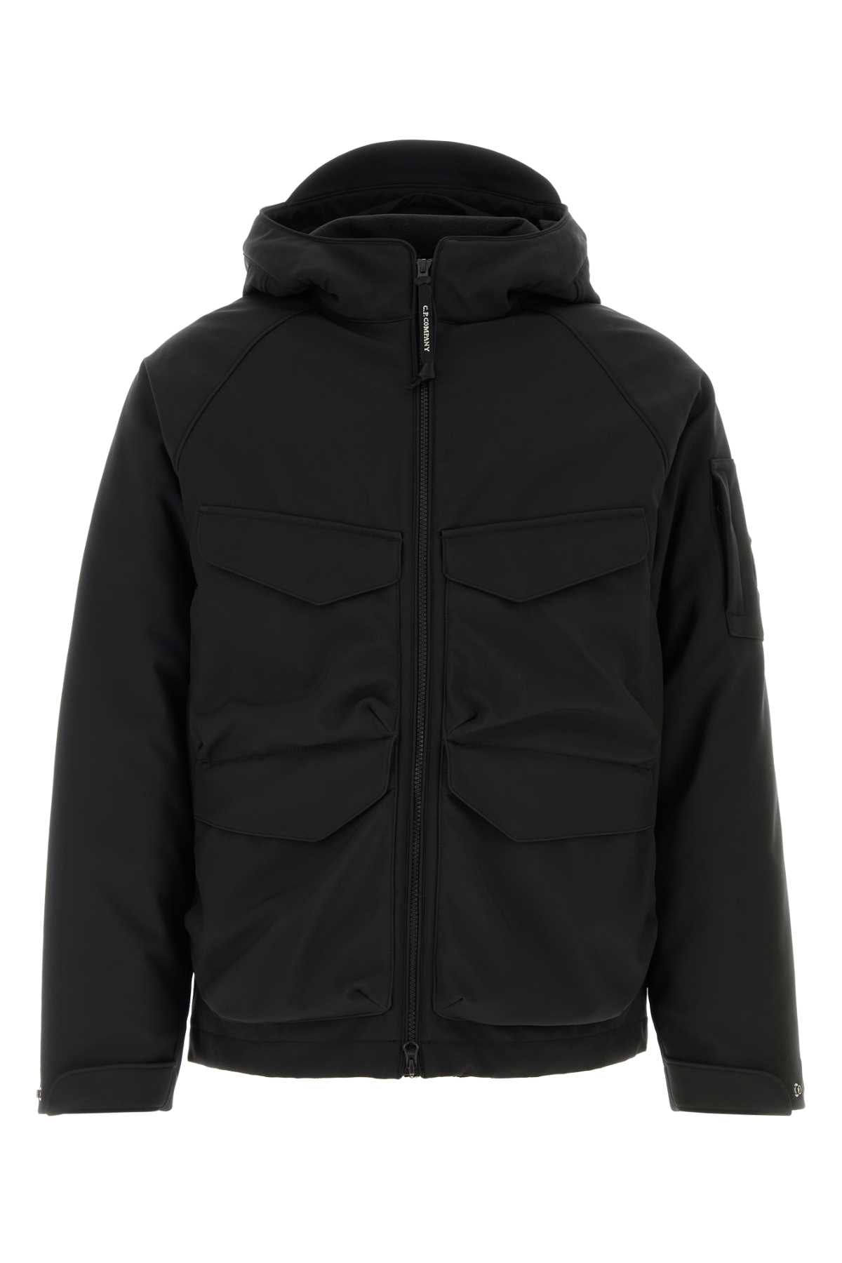 C.P. Company Men Black Stretch Polyester Jacket C.P. COMPANY