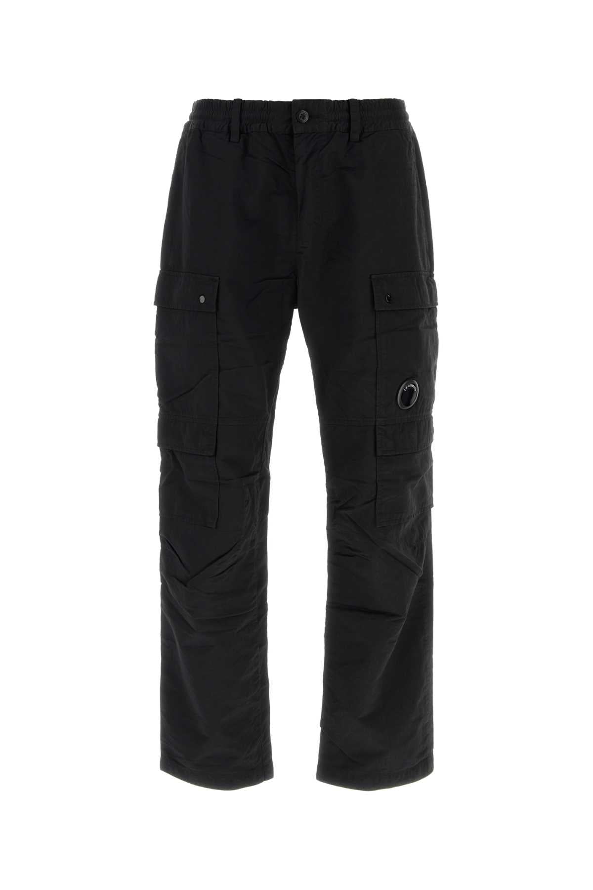 C.P. Company Men Black Nylon Cargo Pant C.P. COMPANY