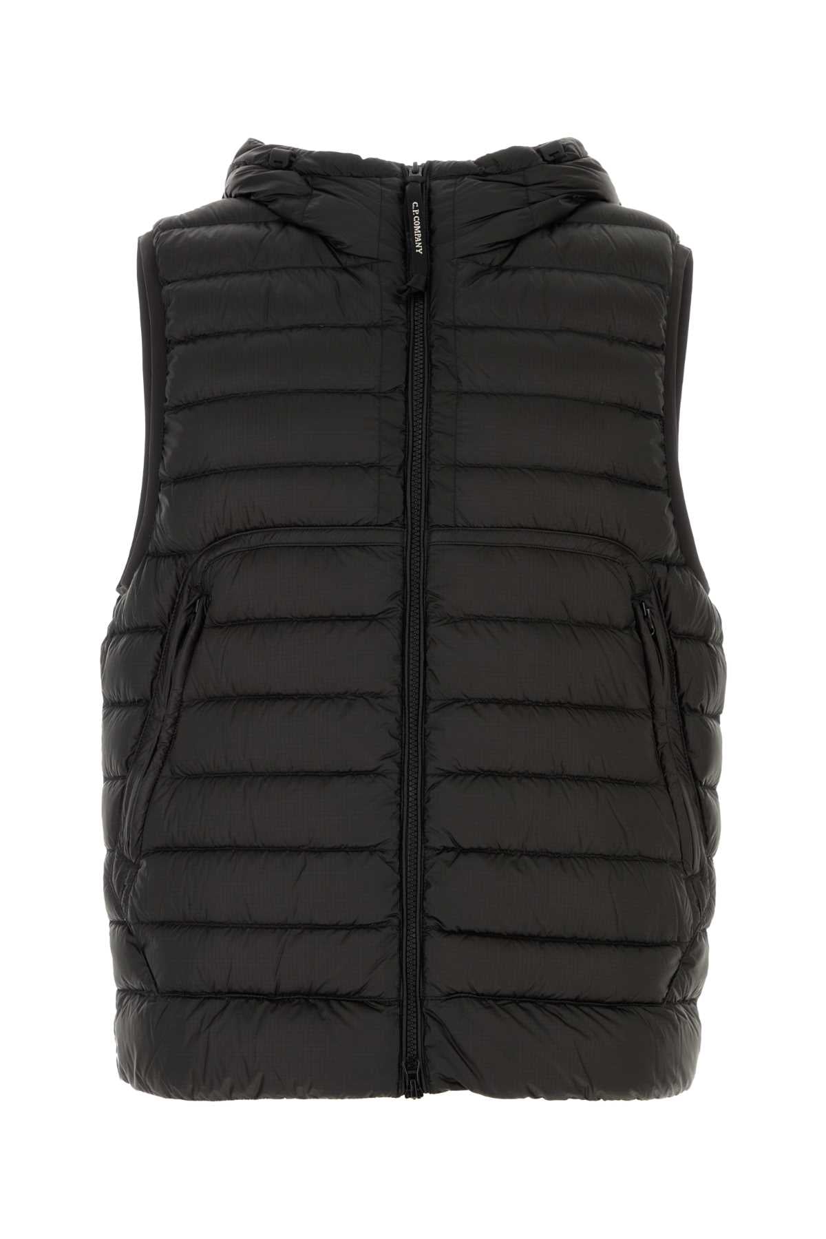 C.P. Company Men Black Nylon Sleeveless Down Jacket C.P. COMPANY