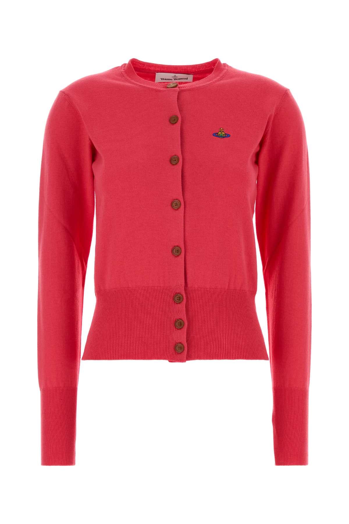 Vivienne Westwood Women Fuchsia Cotton Blend Bea Cardigan VIVIENNE WESTWOOD