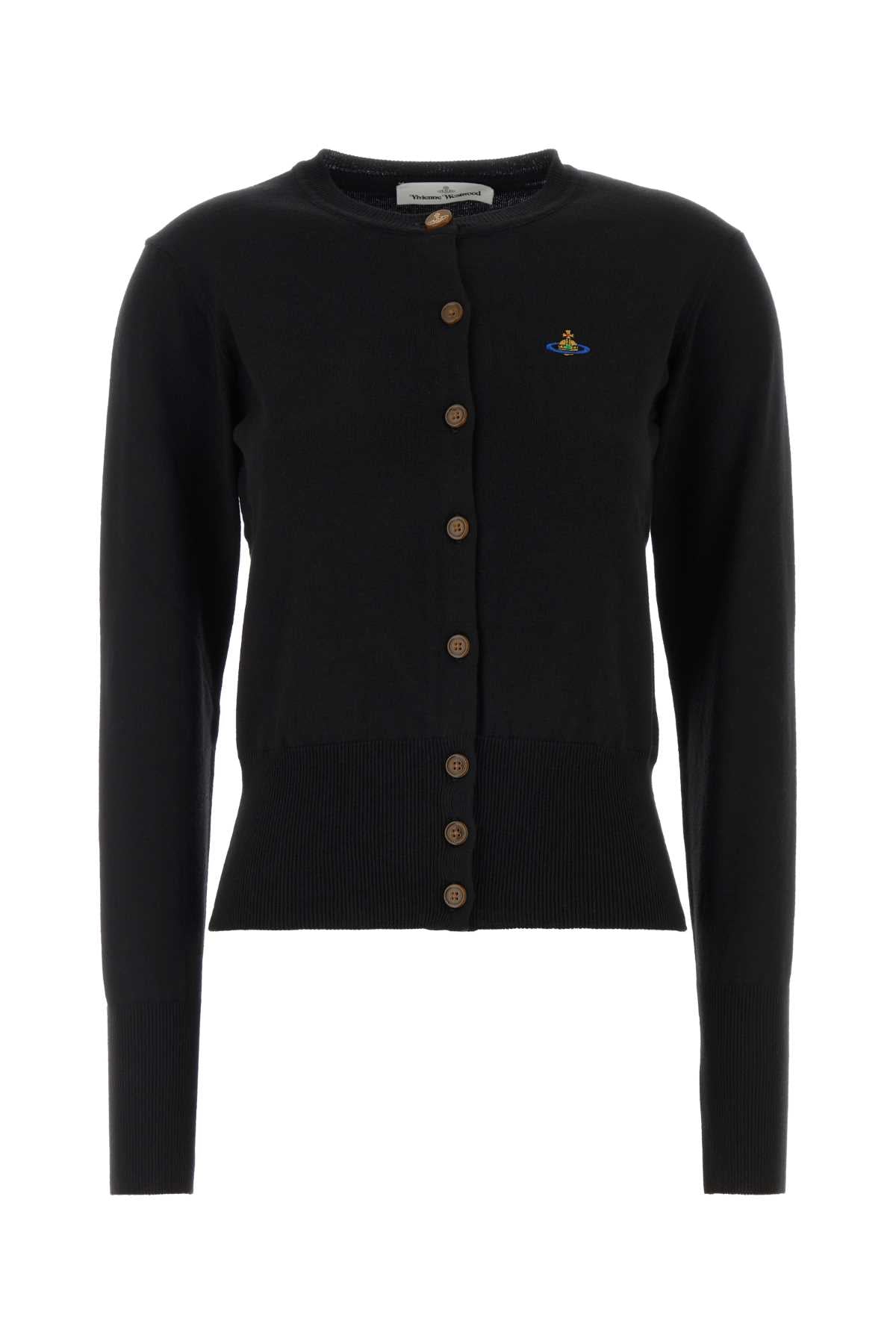 Vivienne Westwood Women Black Cotton Blend Bea Cardigan VIVIENNE WESTWOOD