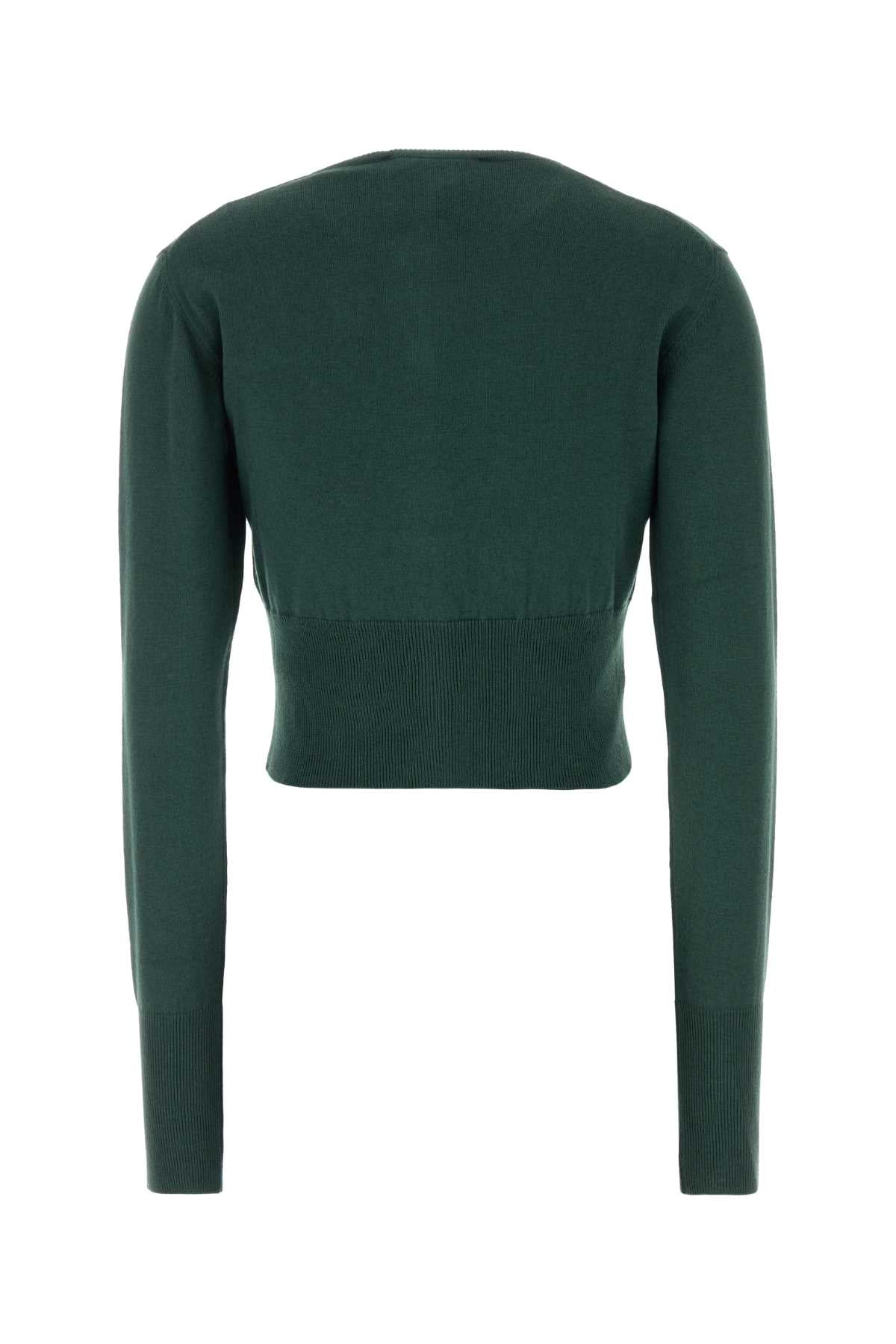 Vivienne Westwood Women Dark Green Cotton Blend Bea Cardigan VIVIENNE WESTWOOD