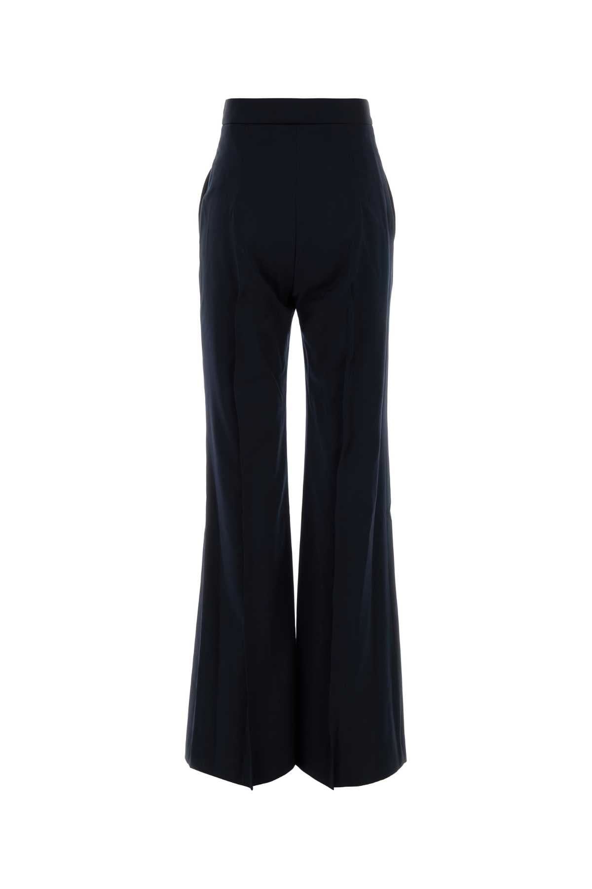 Vivienne Westwood Women Dark Blue Wool Wide-Leg Pant VIVIENNE WESTWOOD