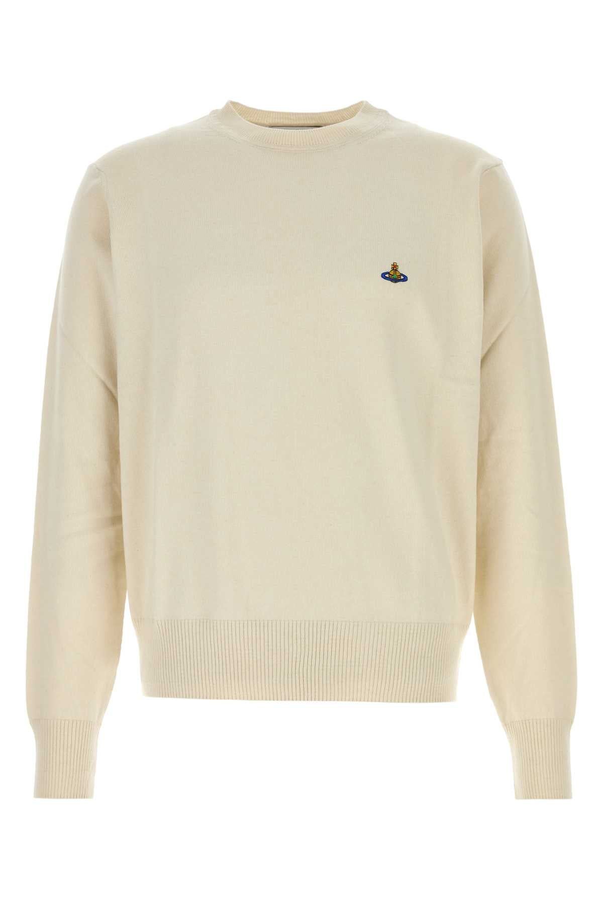 Vivienne Westwood Men Ivory Cotton Blend Alex Sweater VIVIENNE WESTWOOD