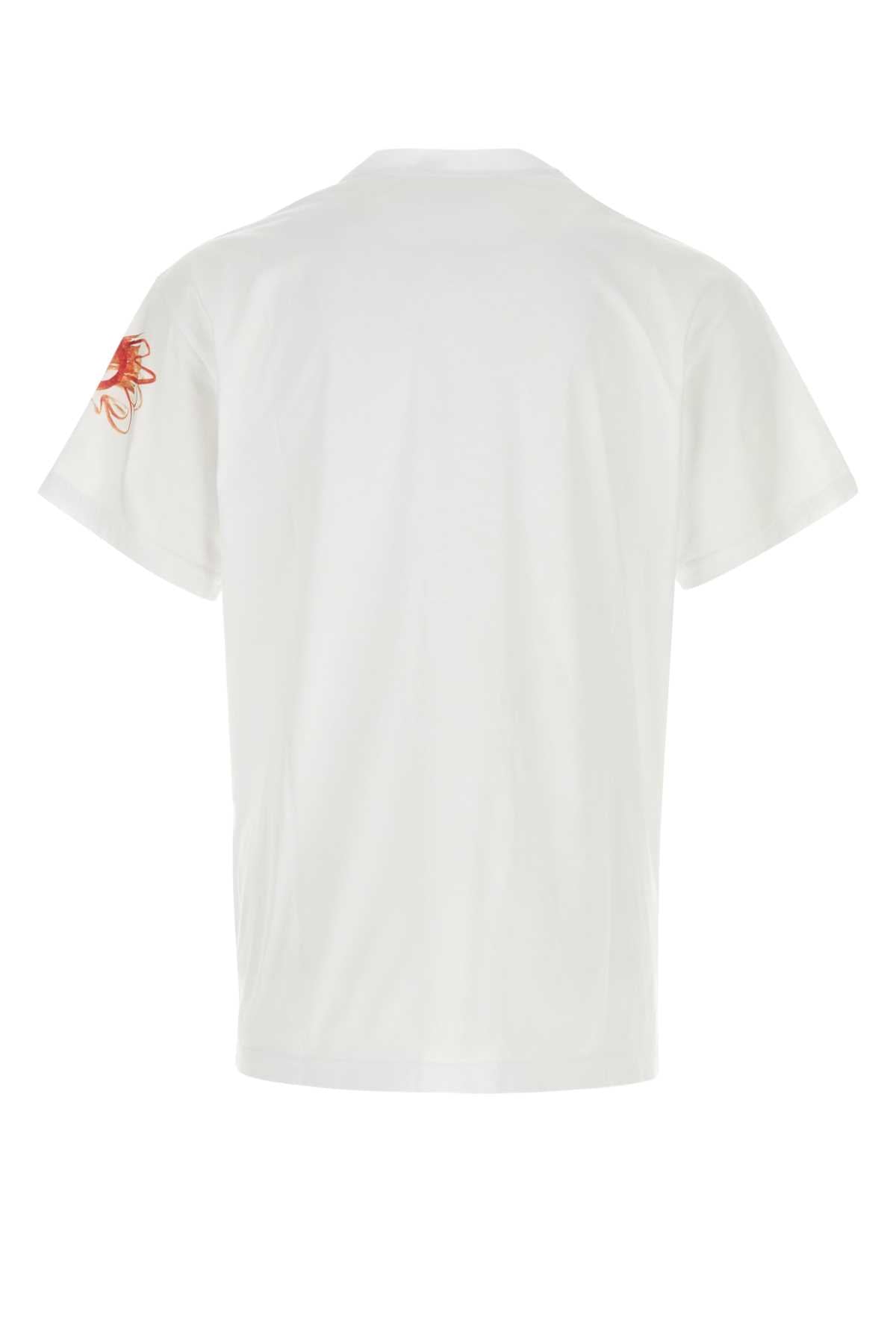 Vivienne Westwood Men White Cotton Art Heart T-Shirt VIVIENNE WESTWOOD