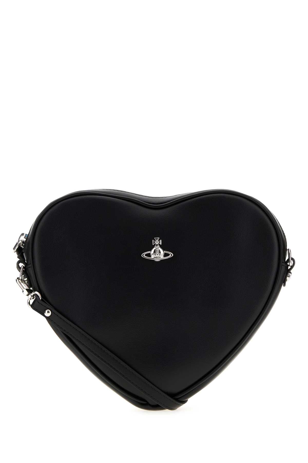 Vivienne Westwood Women Black Synthetic Leather Alexa Heart Crossbody Bag VIVIENNE WESTWOOD