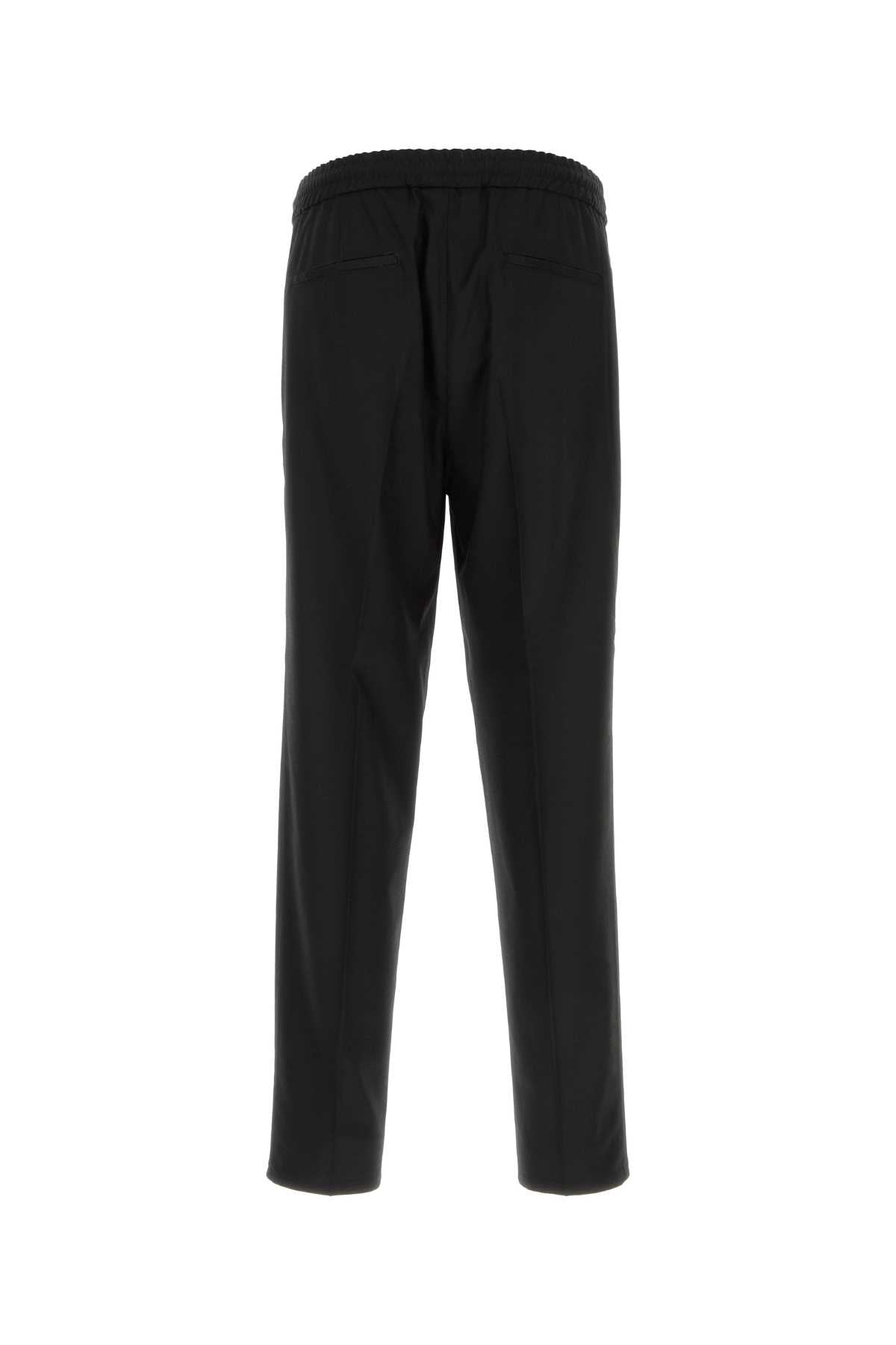 Brunello Cucinelli Men Black Wool Pant BRUNELLO CUCINELLI
