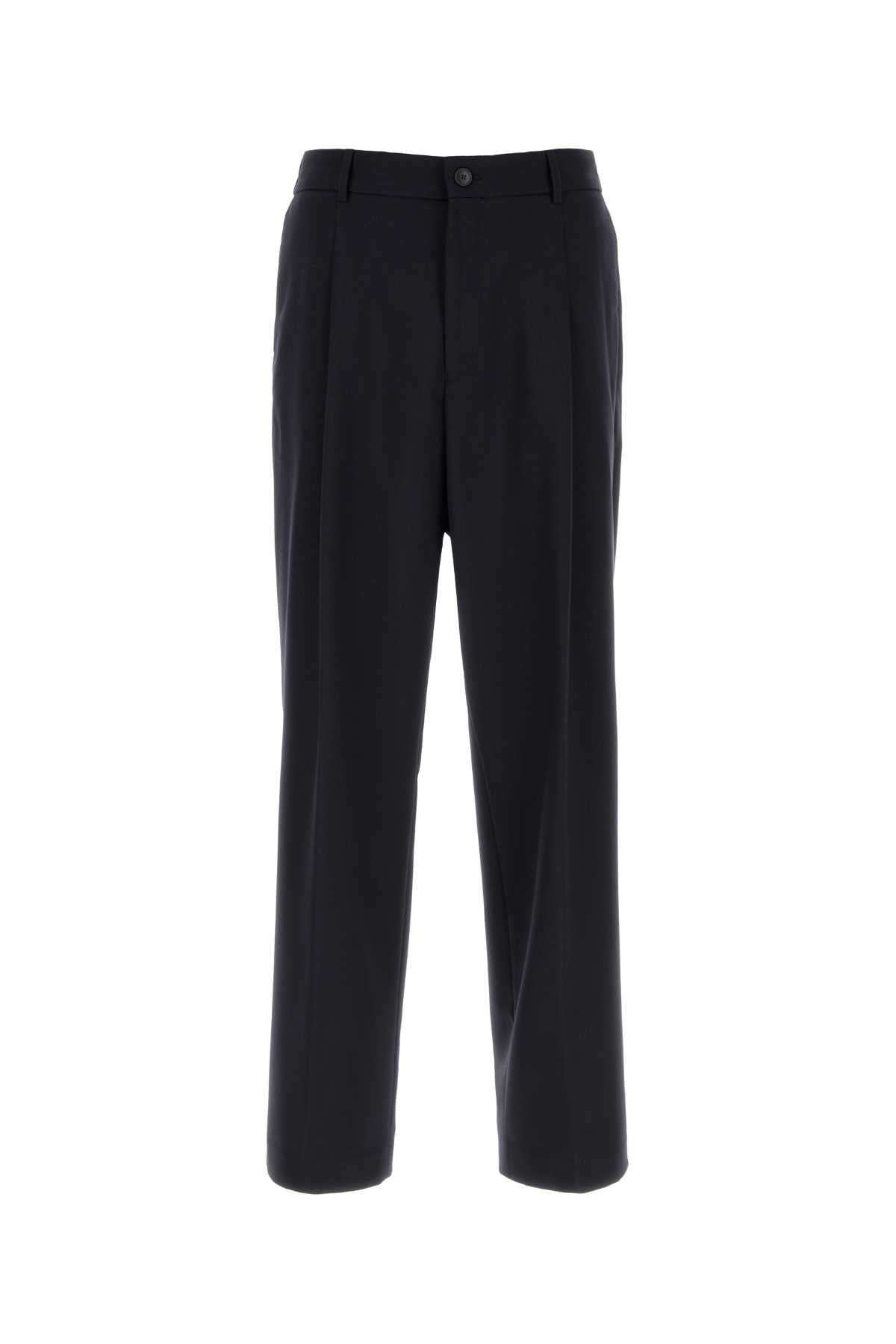 Boss Men Navy Blue Wool Pant BOSS