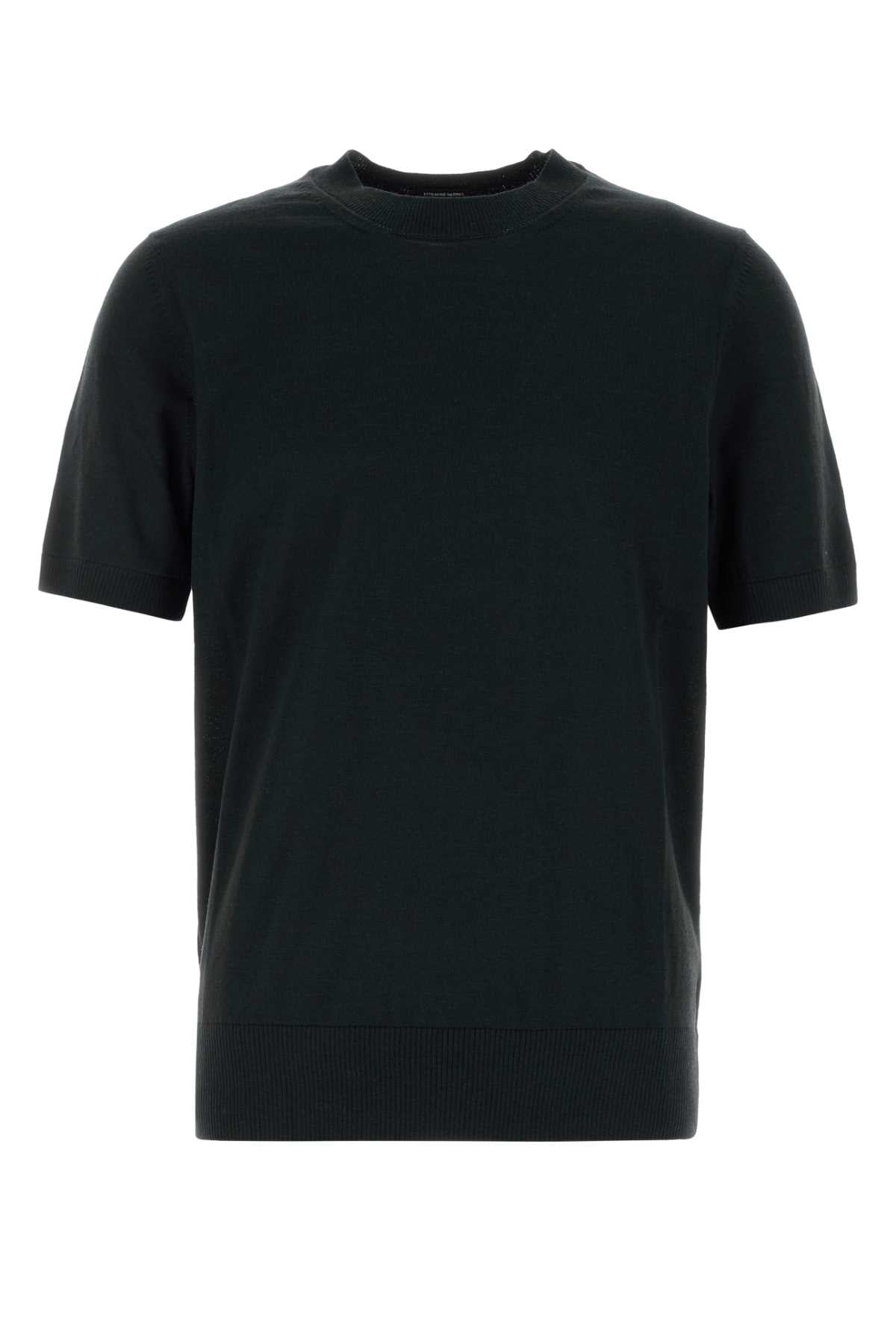 Boss Men Black Cotton Sweater BOSS
