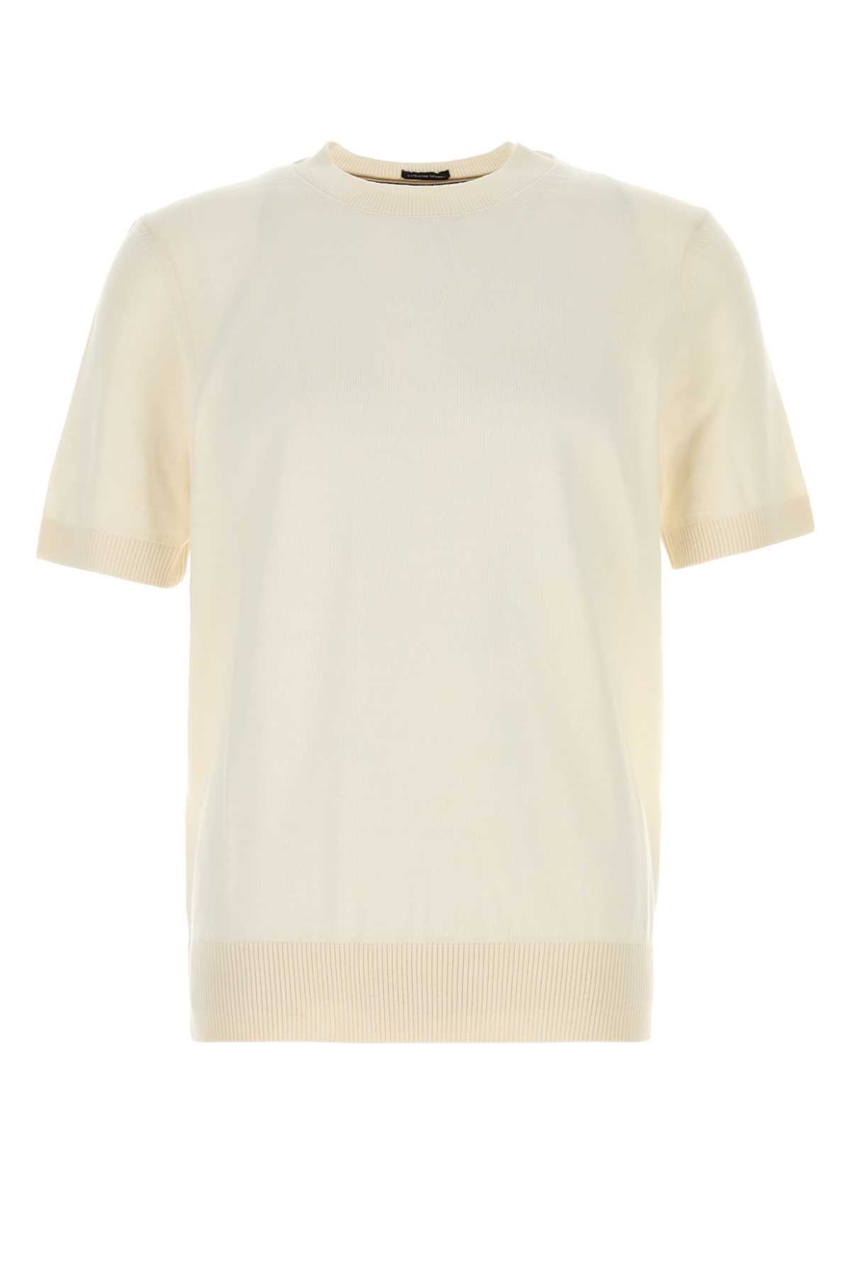 Boss Men Cream Cotton Sweater BOSS