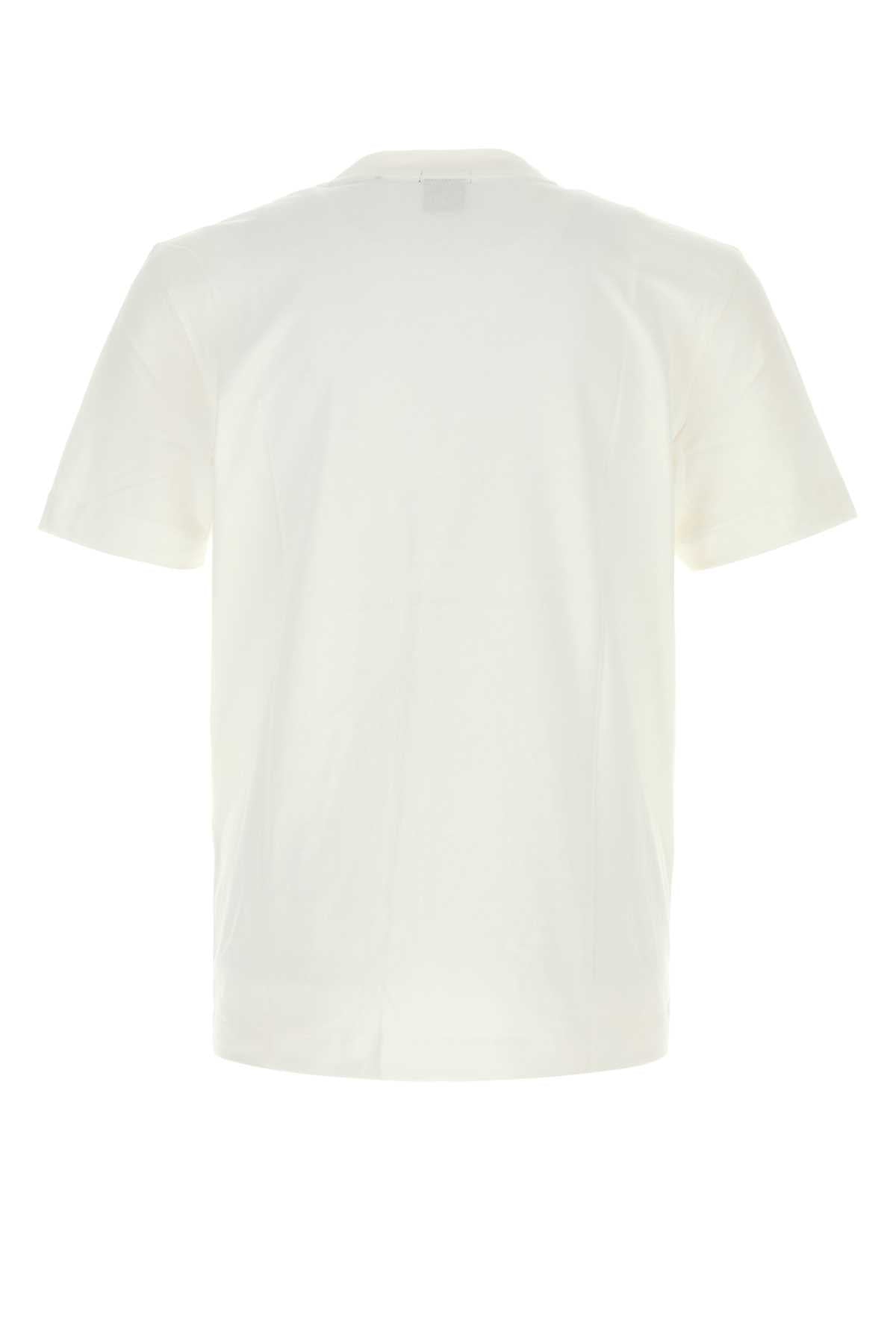 Boss Men White Cotton T-Shirt BOSS