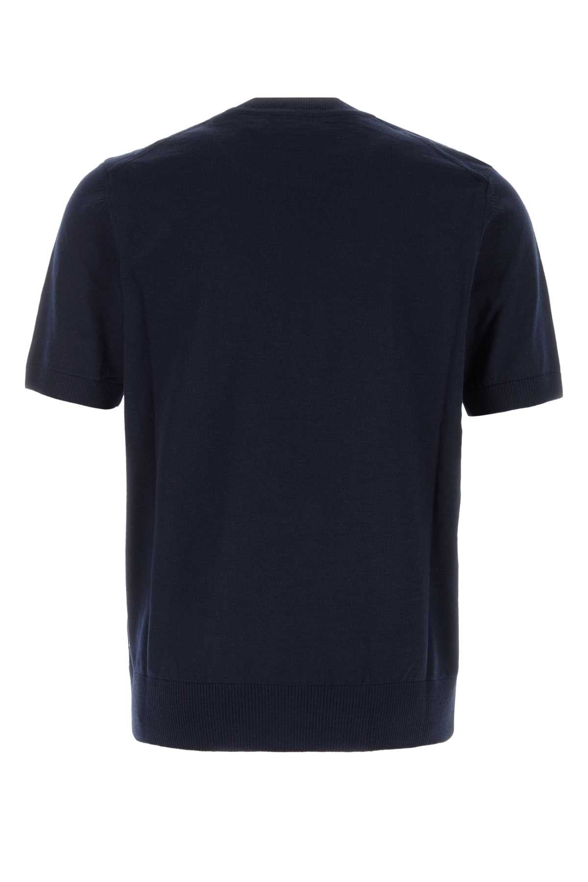 Boss Men Midnight Blue Cotton Sweater BOSS