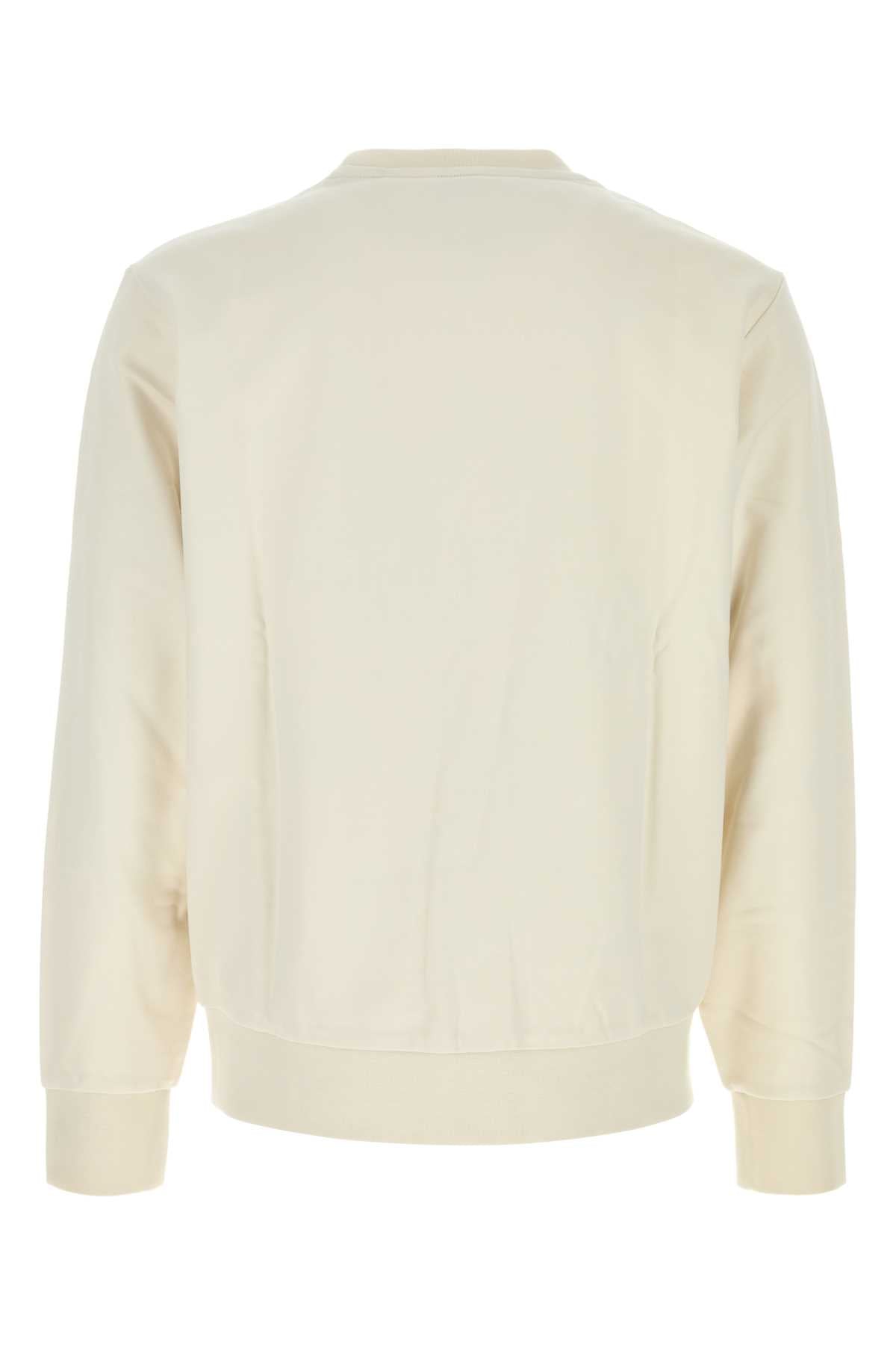 Boss Men Ivory Cotton Sweatshirt BOSS