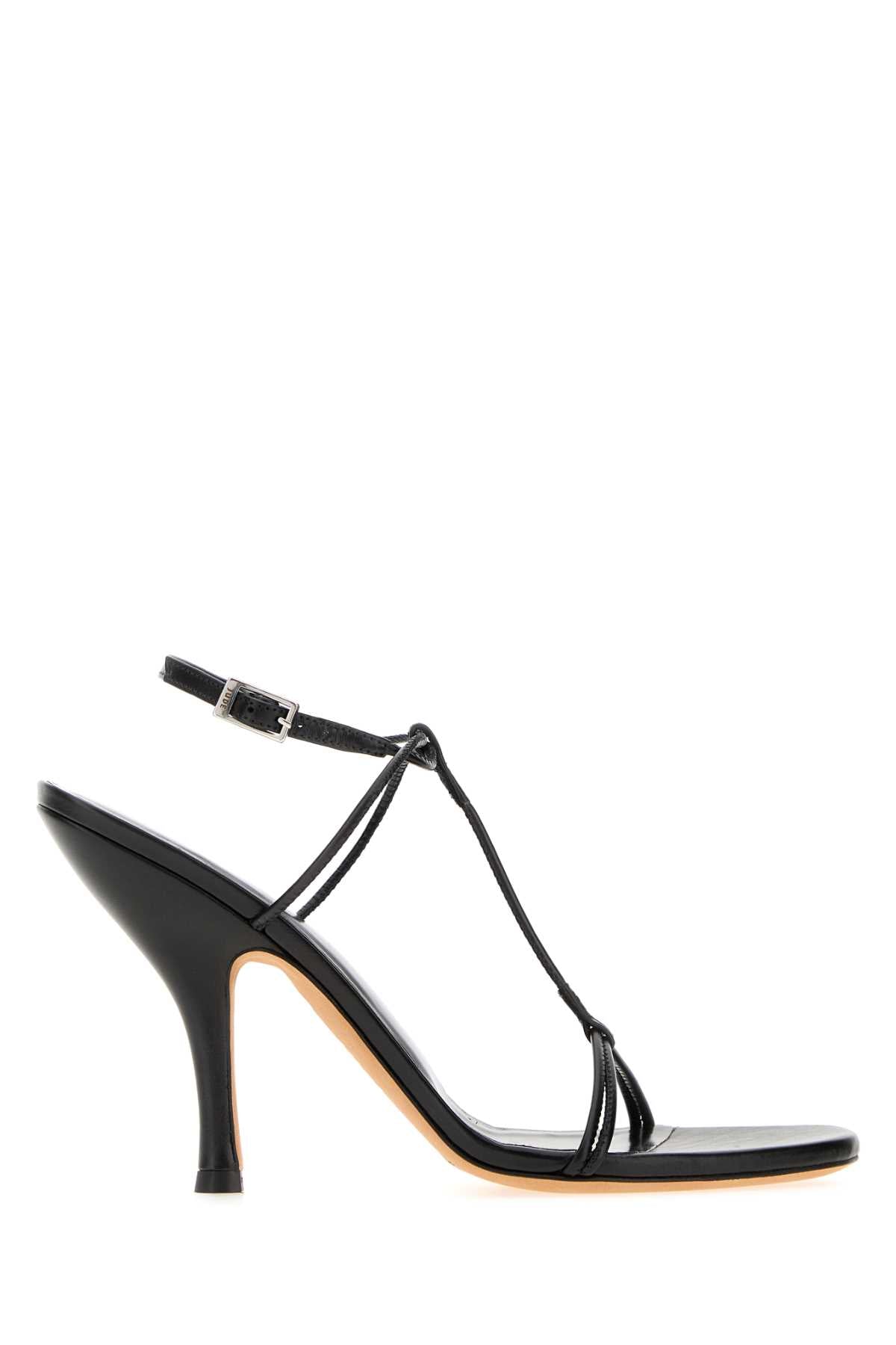 Jude Women Black Leather Mixer Sandals JUDE