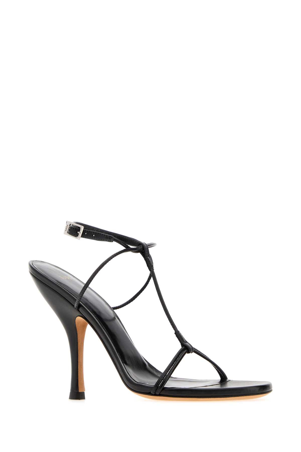 Jude Women Black Leather Mixer Sandals JUDE