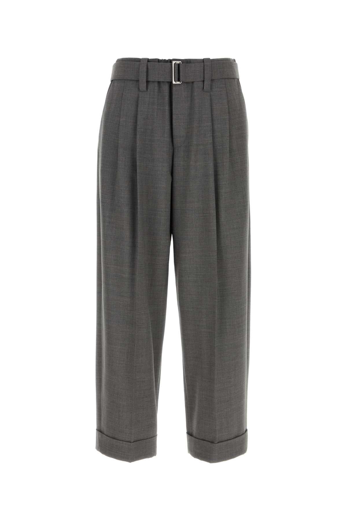 Brunello Cucinelli Women Grey Stretch Wool Blend Pant BRUNELLO CUCINELLI