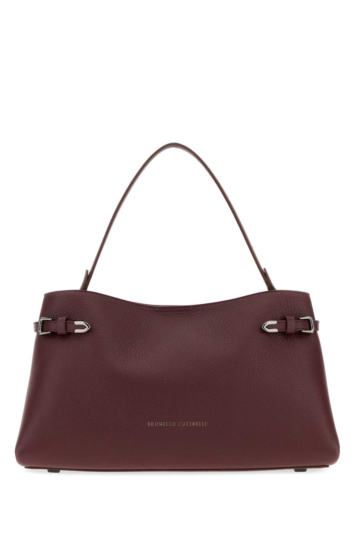 Brunello Cucinelli Women Grape Leather Handbag BRUNELLO CUCINELLI