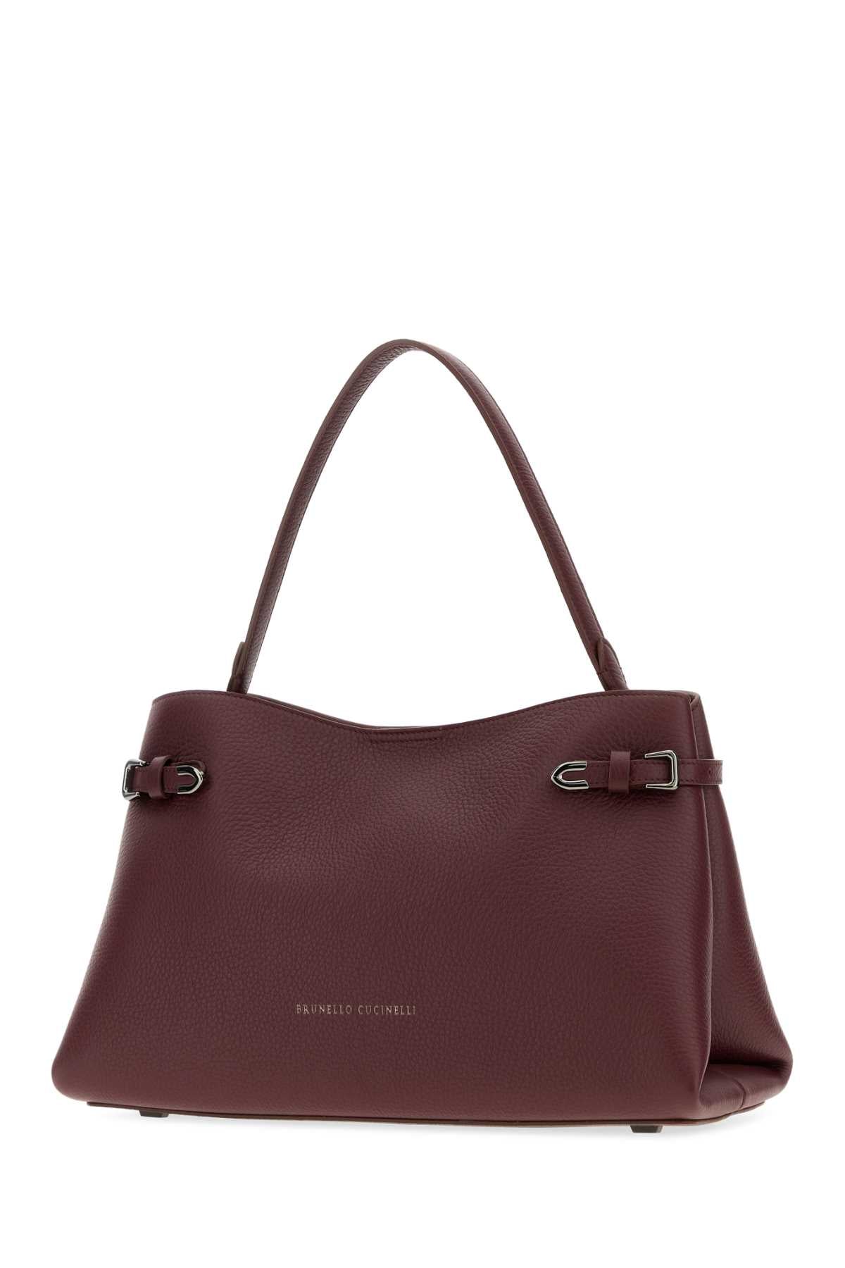 Brunello Cucinelli Women Grape Leather Handbag BRUNELLO CUCINELLI