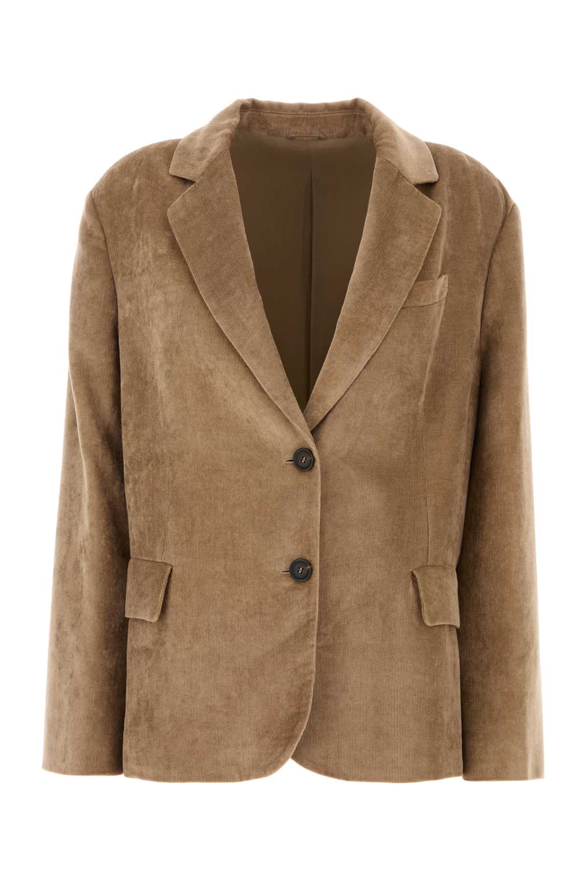 Brunello Cucinelli Women Cappuccino Velvet Blazer