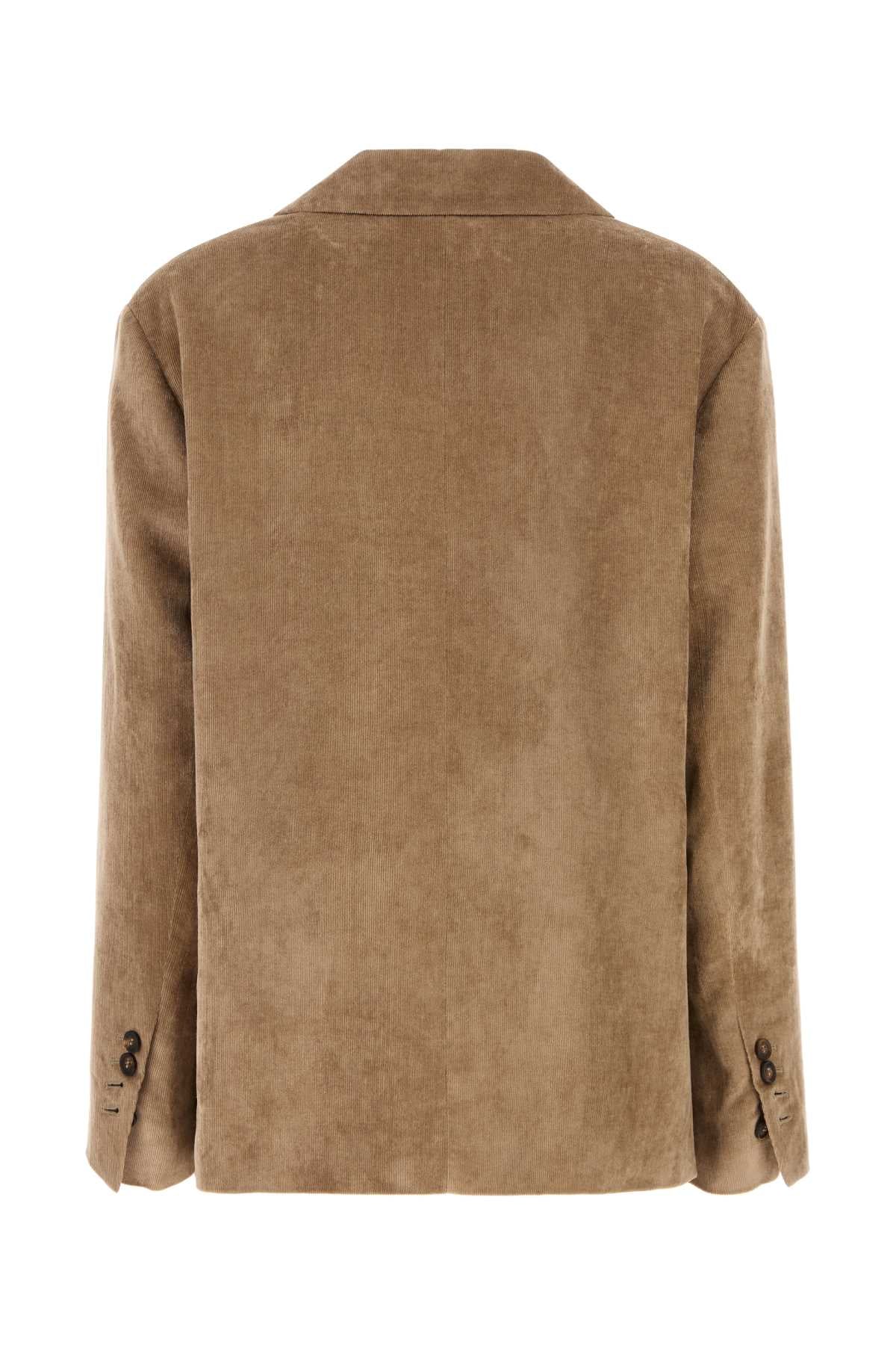 Brunello Cucinelli Women Cappuccino Velvet Blazer