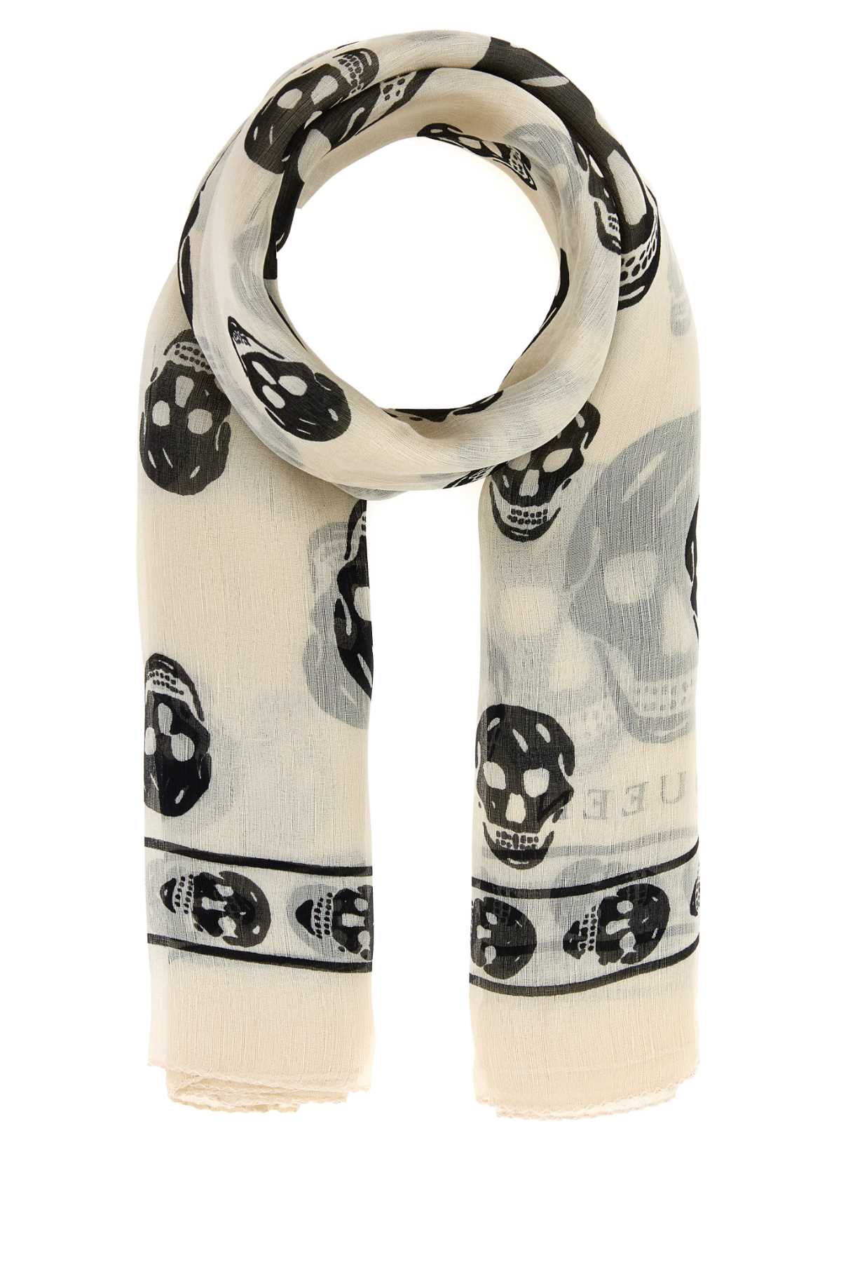 Alexander Mcqueen Women Printed Silk Foulard ALEXANDER MCQUEEN