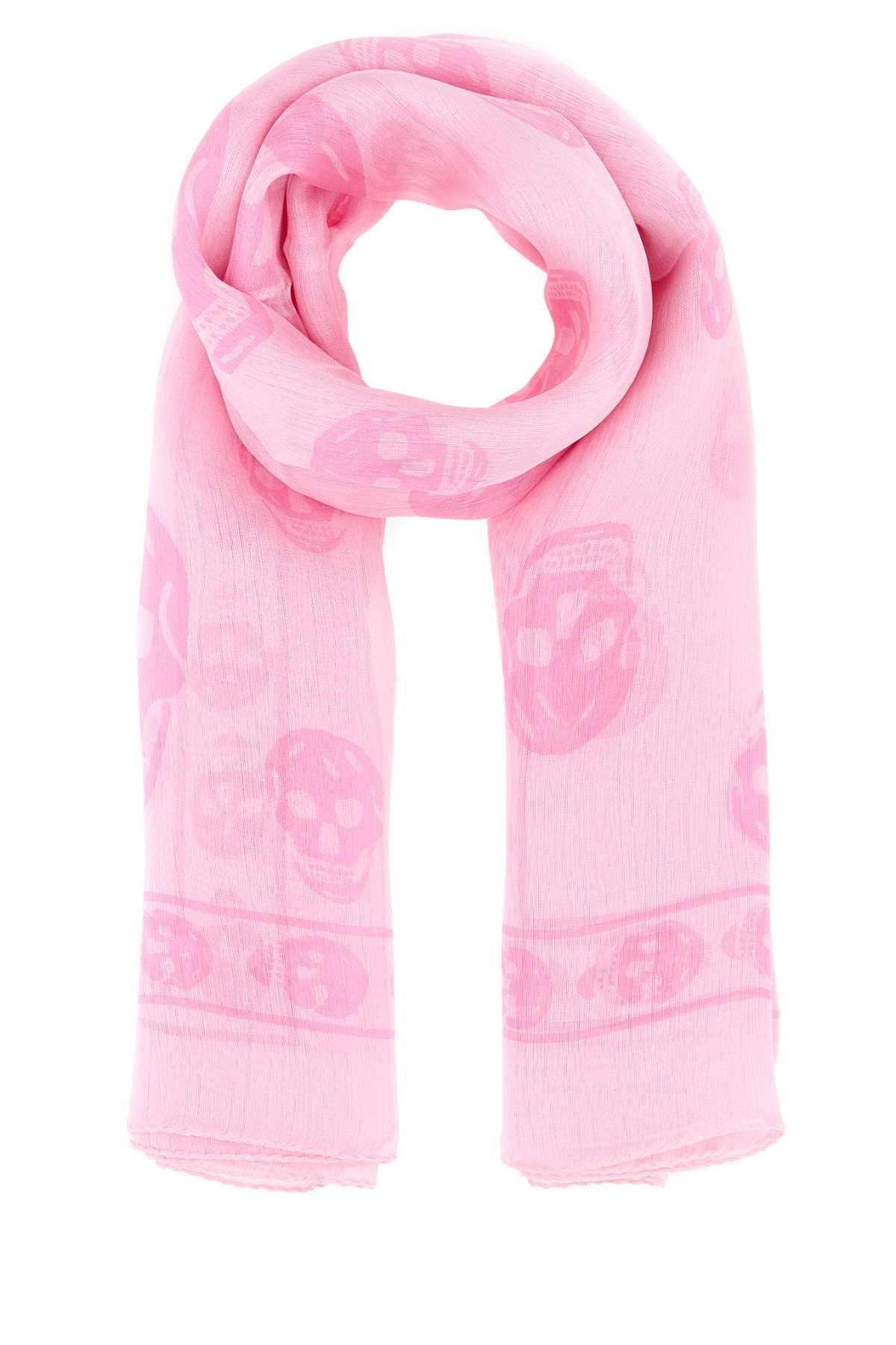 Alexander Mcqueen Women Printed Silk Foulard ALEXANDER MCQUEEN