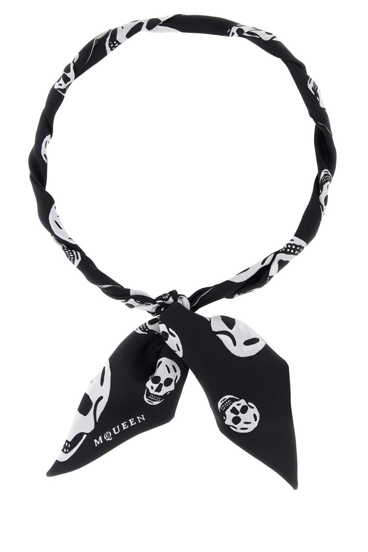 Alexander Mcqueen Women Printed Silk Foulard ALEXANDER MCQUEEN
