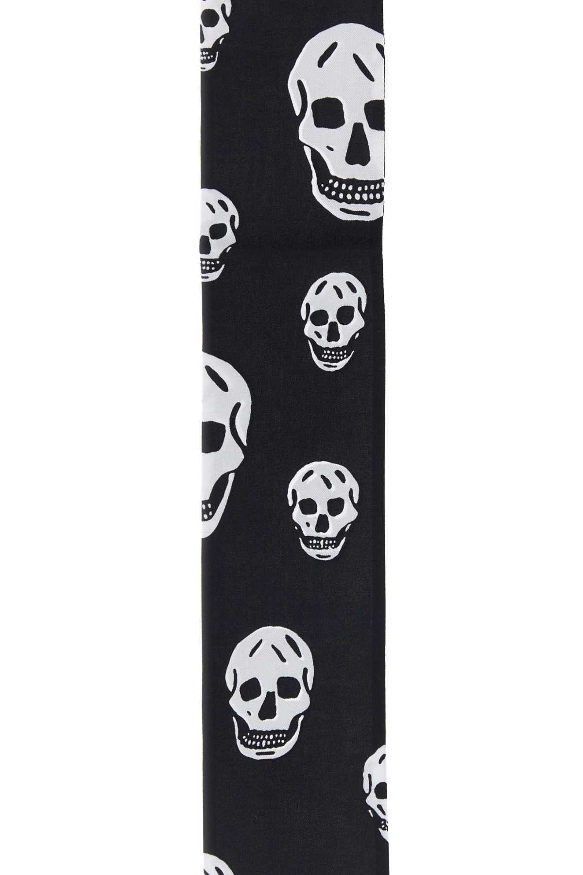 Alexander Mcqueen Women Printed Silk Foulard ALEXANDER MCQUEEN