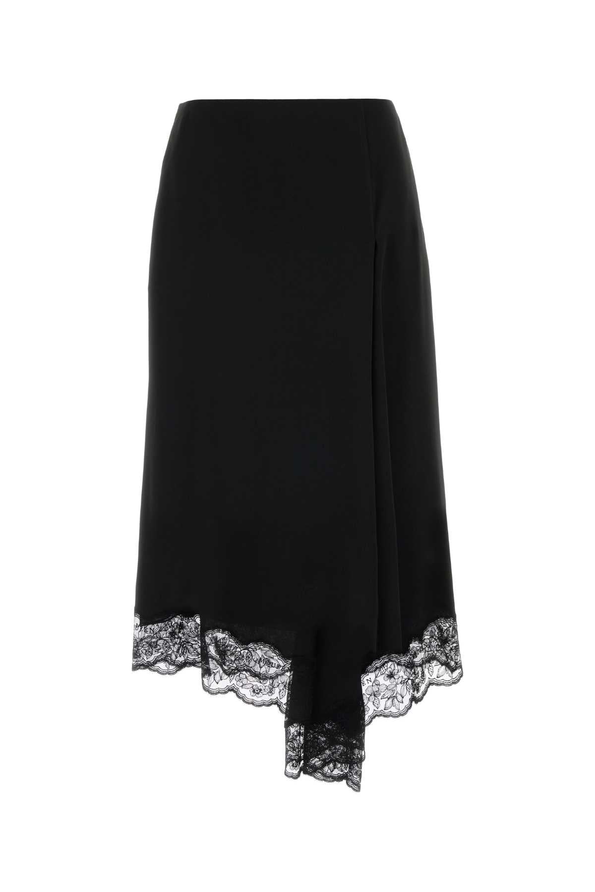 Alexander Mcqueen Women Black Crepe Skirt ALEXANDER MCQUEEN