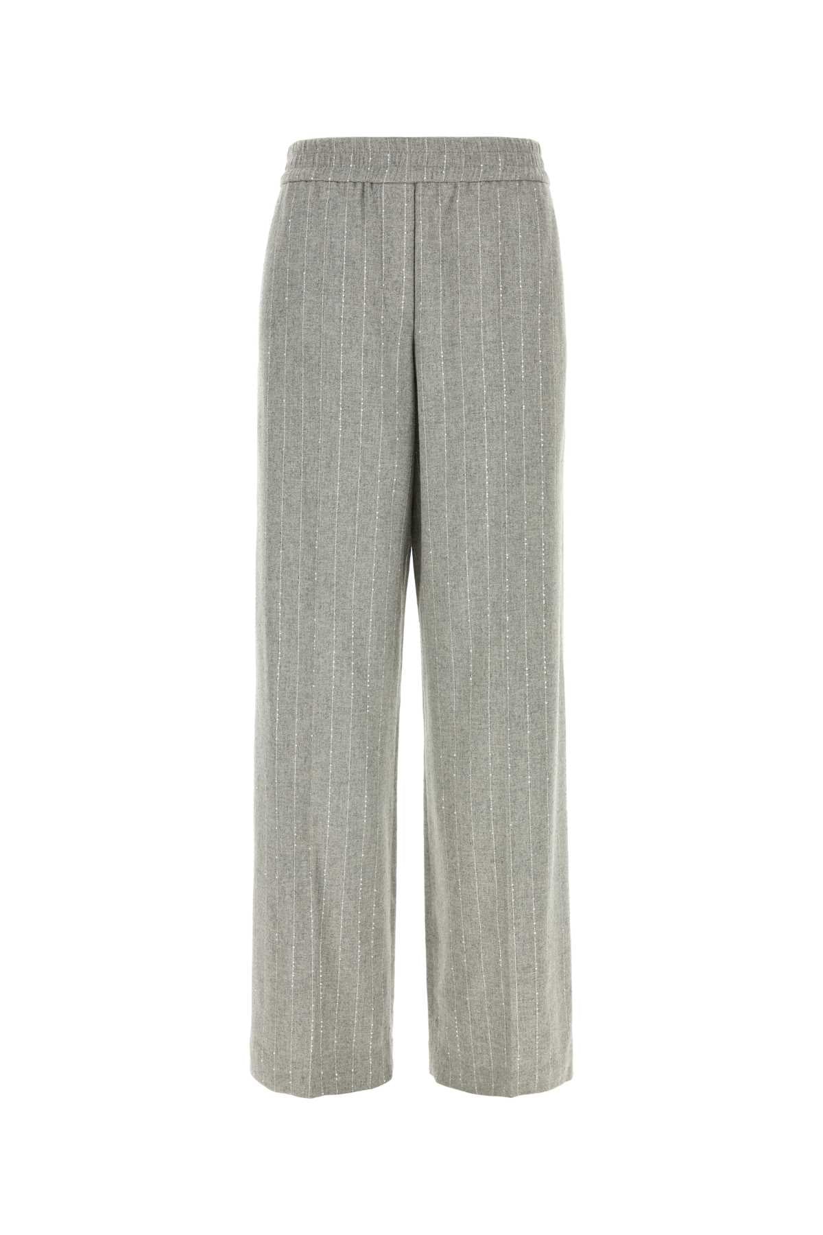 Brunello Cucinelli Women Embroidered Wool Blend Pant BRUNELLO CUCINELLI