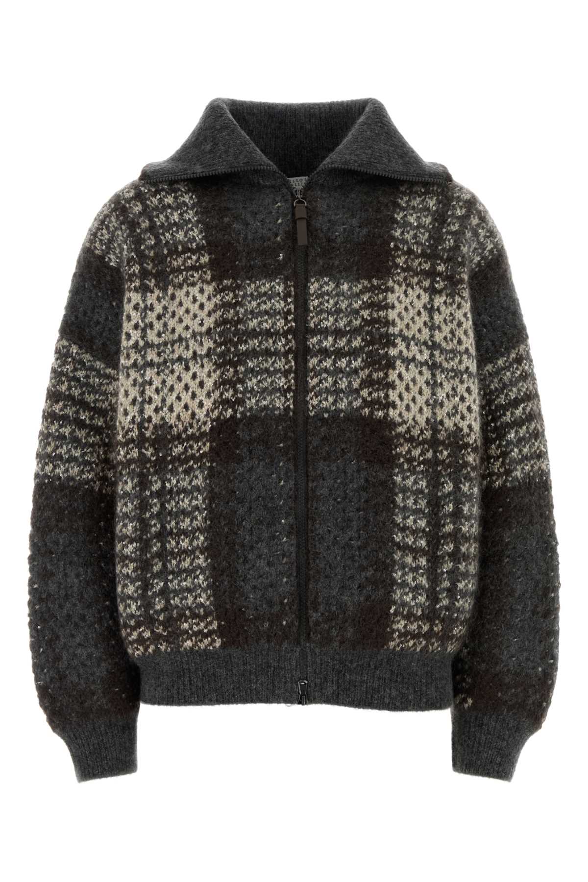 Brunello Cucinelli Women Embroidered Mohair Blend Cardigan BRUNELLO CUCINELLI