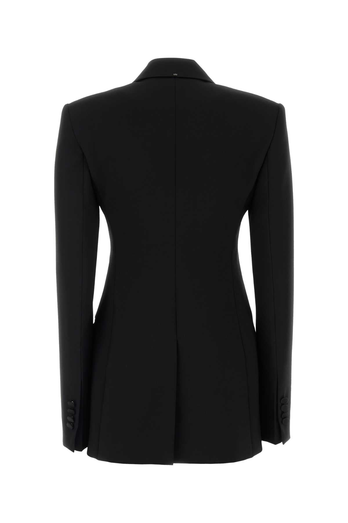 Sportmax Women Black Wool Elica Blazer SPORTMAX