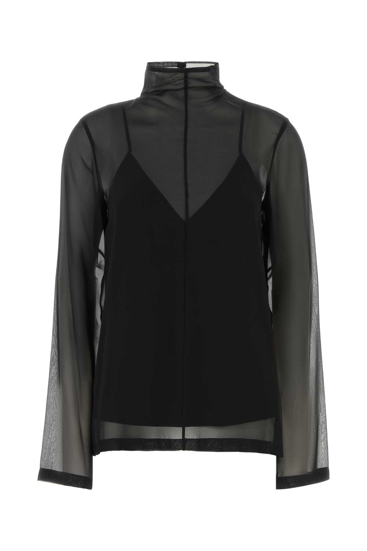 Sportmax Women Black Silk Cosetta Blouse SPORTMAX