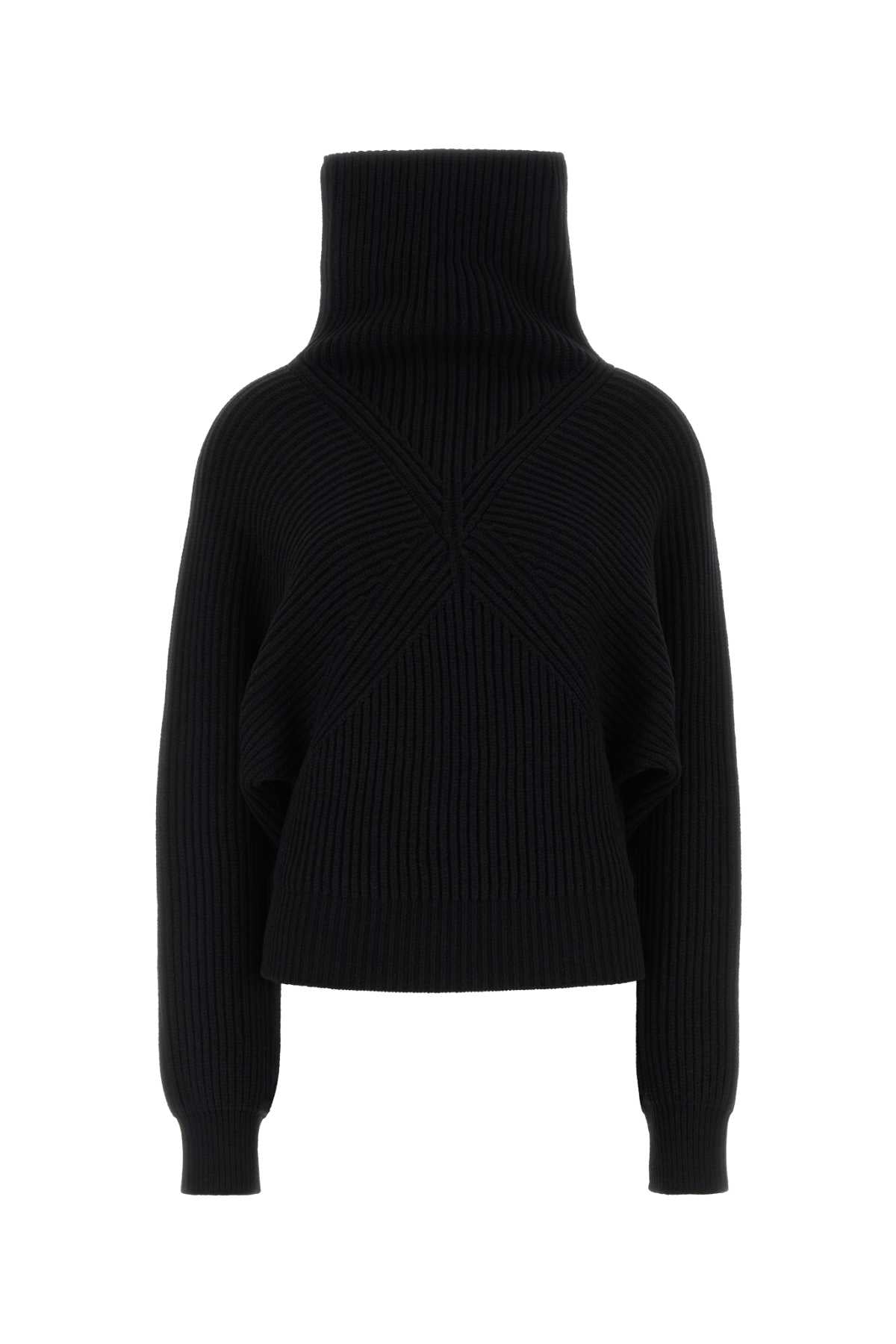 Sportmax Women Black Wool Blend Cinto Sweater SPORTMAX
