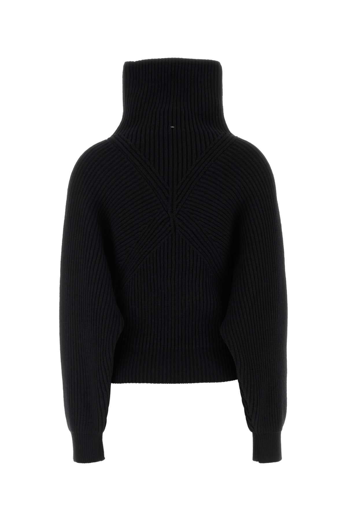 Sportmax Women Black Wool Blend Cinto Sweater SPORTMAX