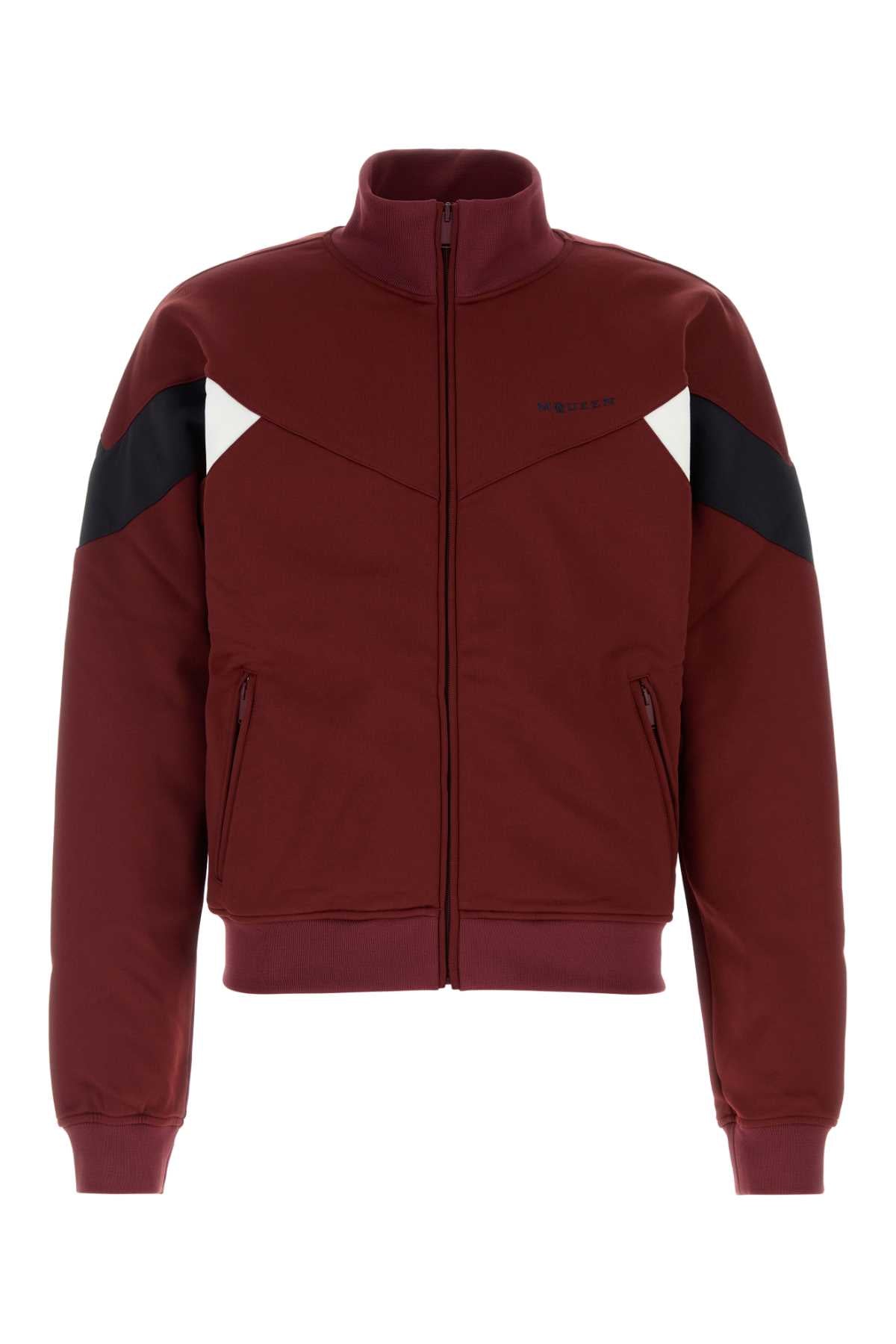 Alexander Mcqueen Men Burgundy Polyester Blend Sweatshirt ALEXANDER MCQUEEN