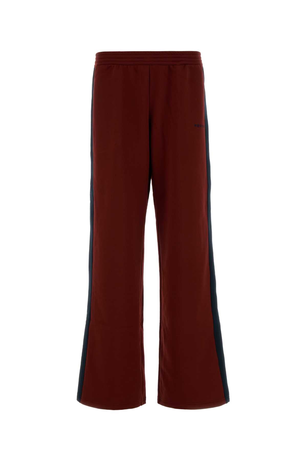 Alexander Mcqueen Men Burgundy Polyester Blend Joggers ALEXANDER MCQUEEN