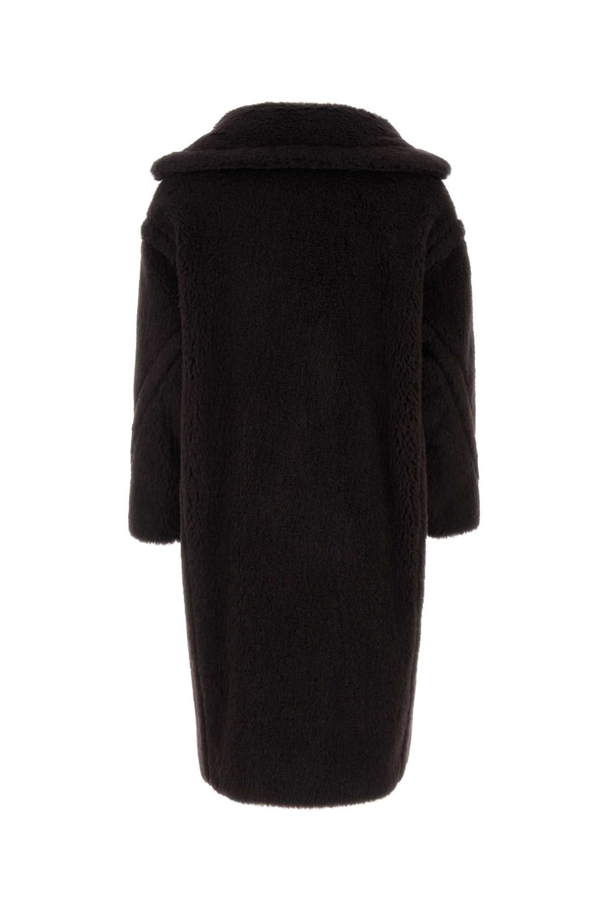 Max Mara Women Dark Brown Teddy Tedgirl Coat MAX MARA
