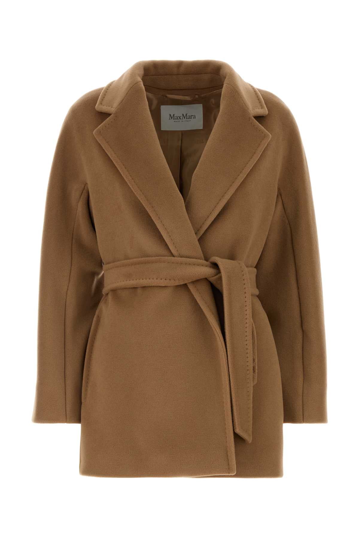 Max Mara Women Camel Wool Mondina Coat MAX MARA