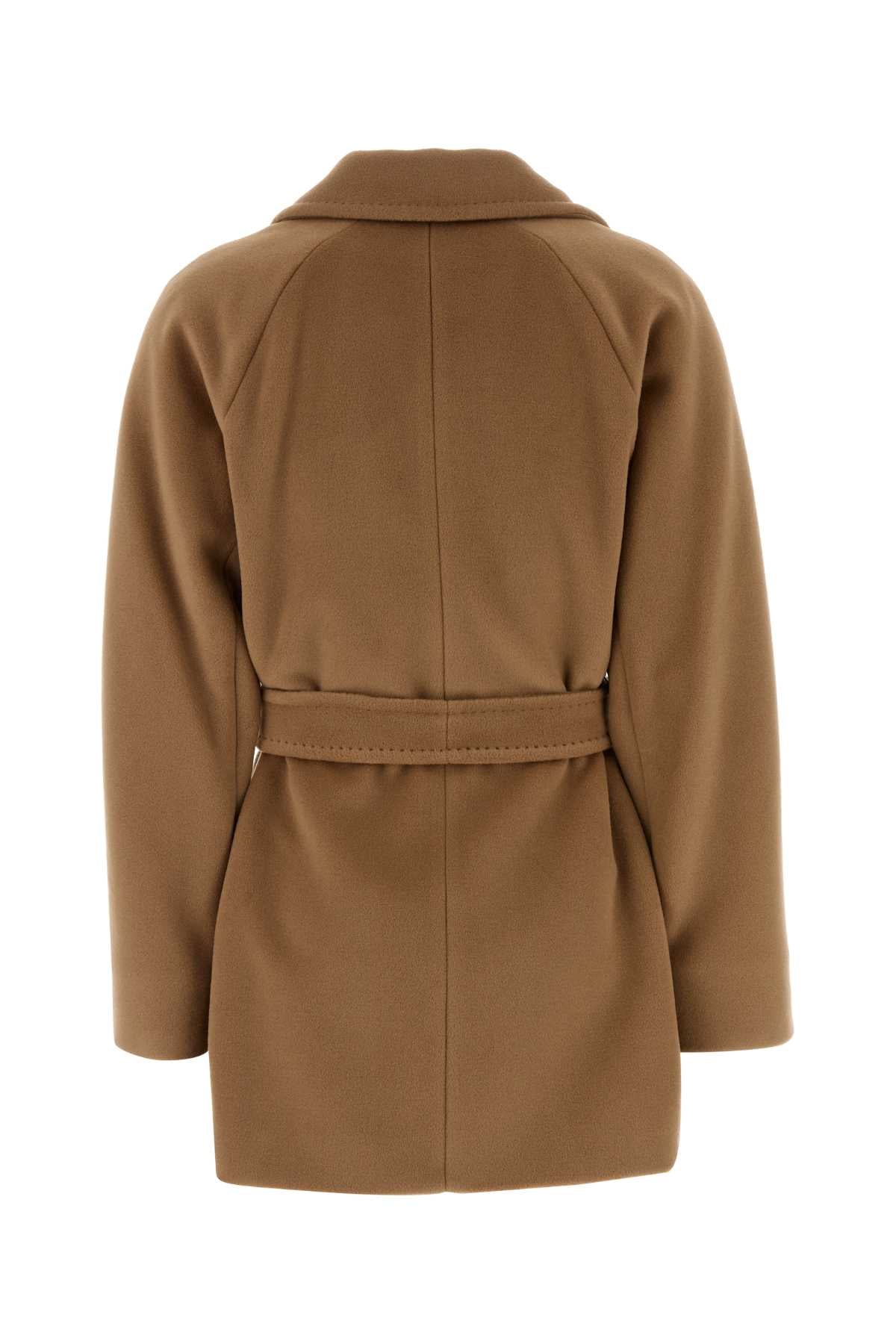 Max Mara Women Camel Wool Mondina Coat MAX MARA